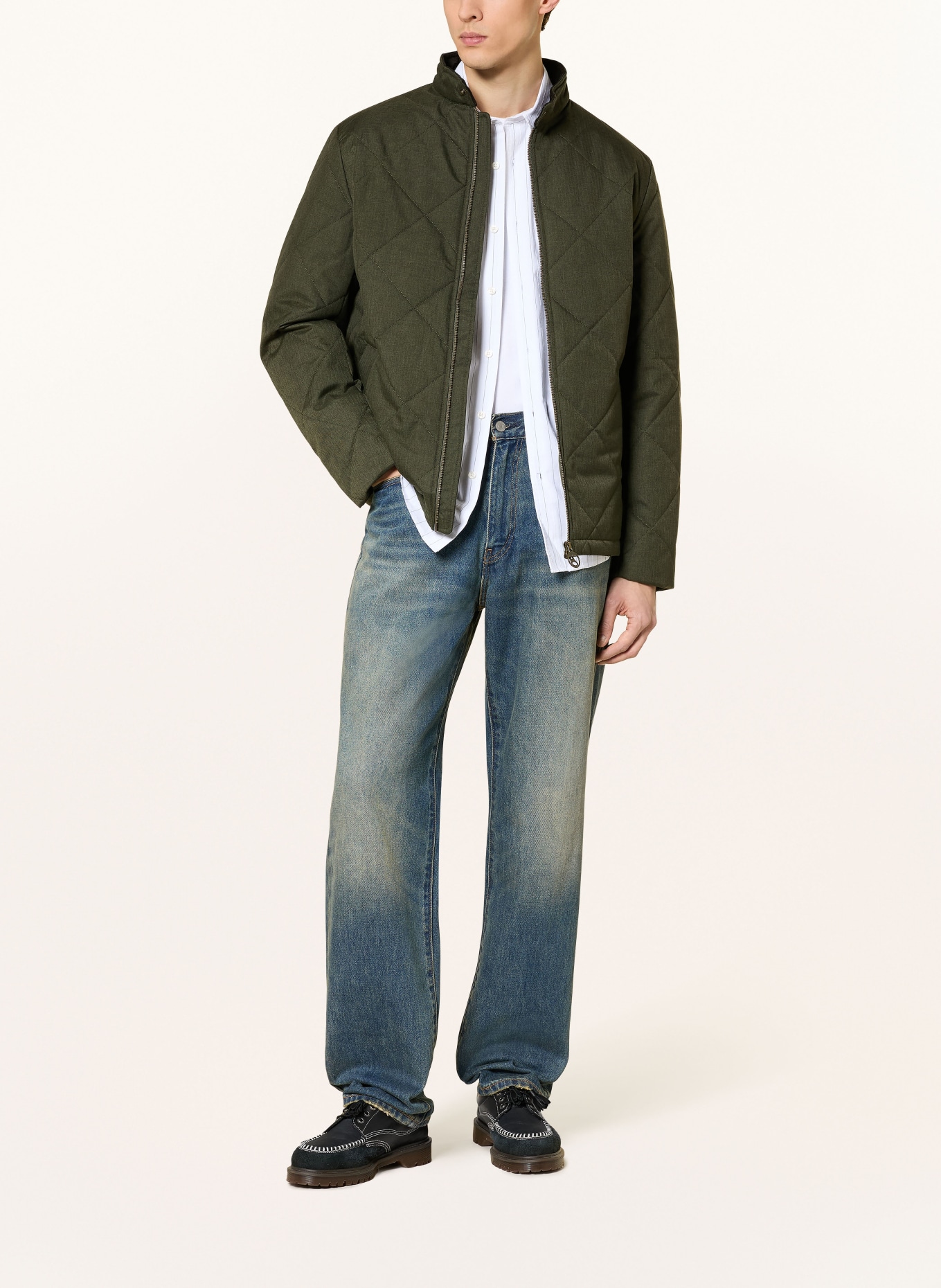 Barbour Kurtka pikowana HARRINGTON QLT: OLIWKOWY