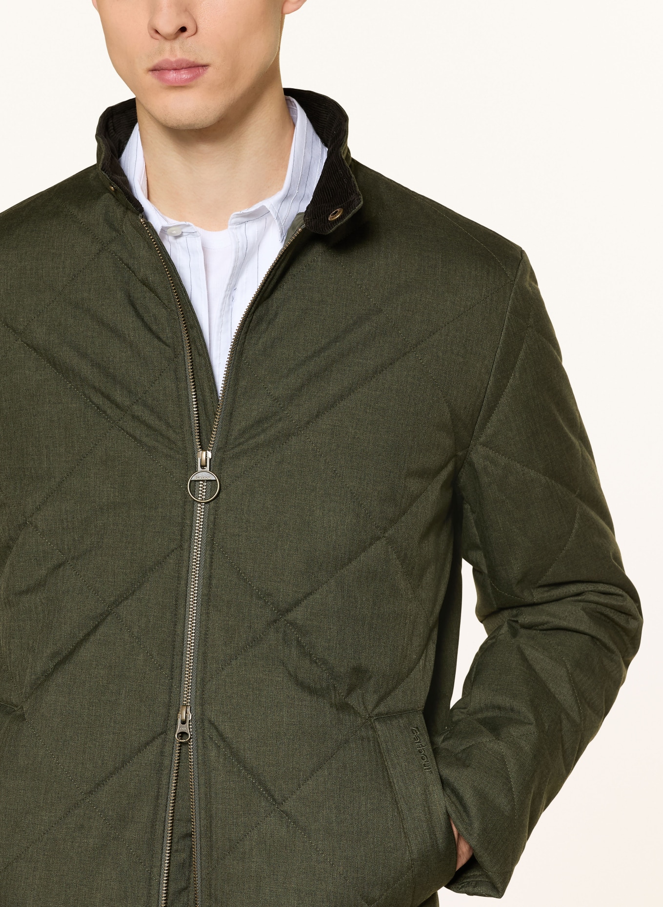 Barbour Kurtka pikowana HARRINGTON QLT: OLIWKOWY
