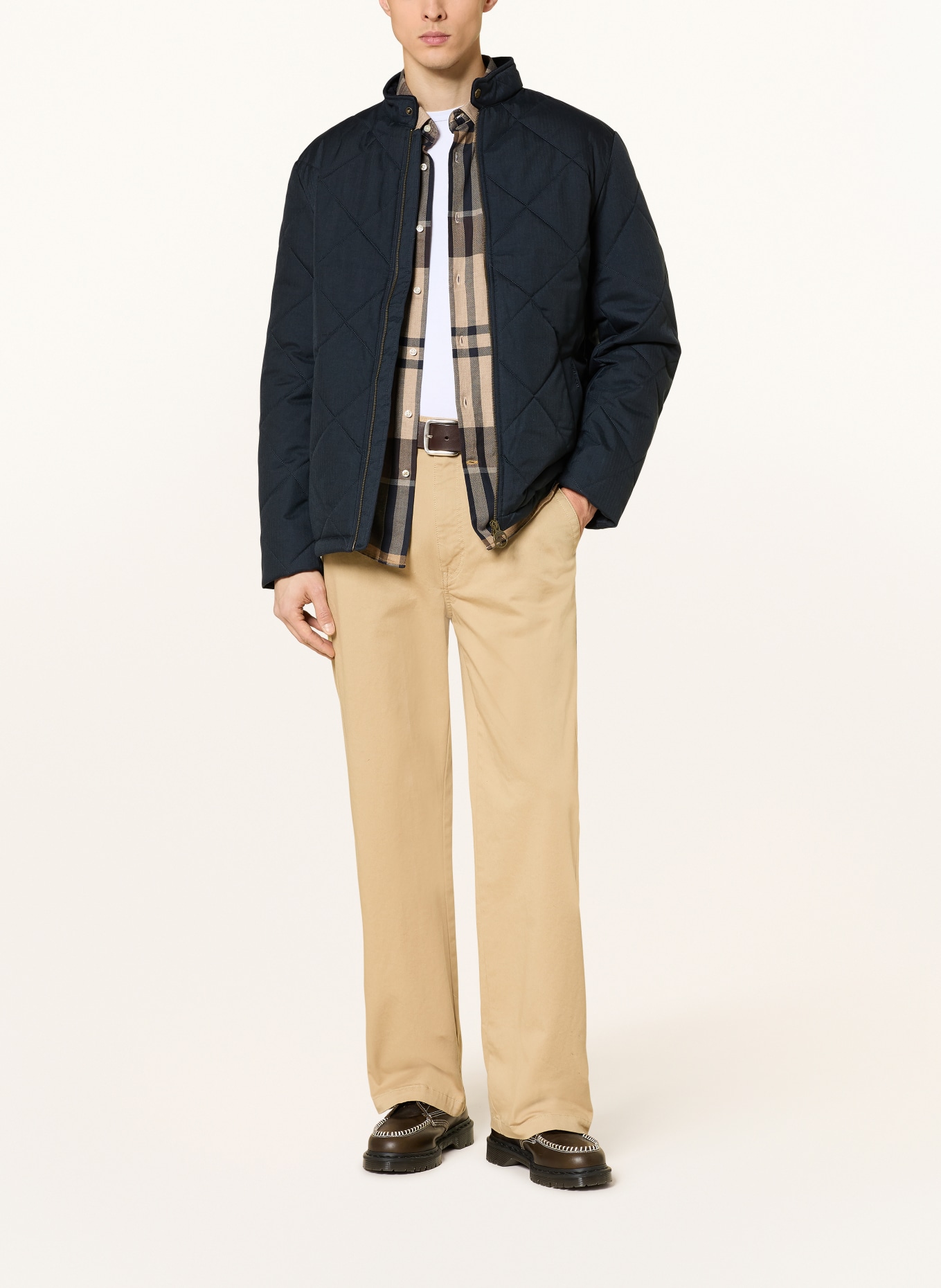 Barbour Steppjacke HARRINGTON QLT: DUNKELBLAU