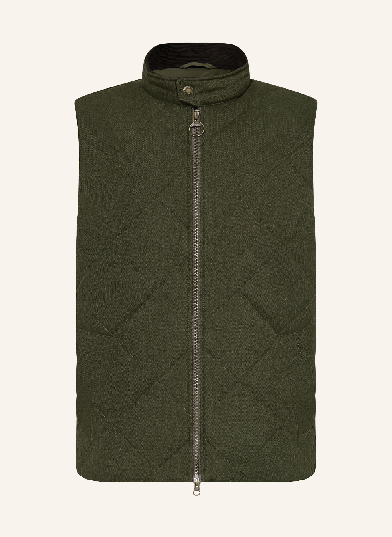 Barbour HARRINGTON GIL quilted vest: OLIVE