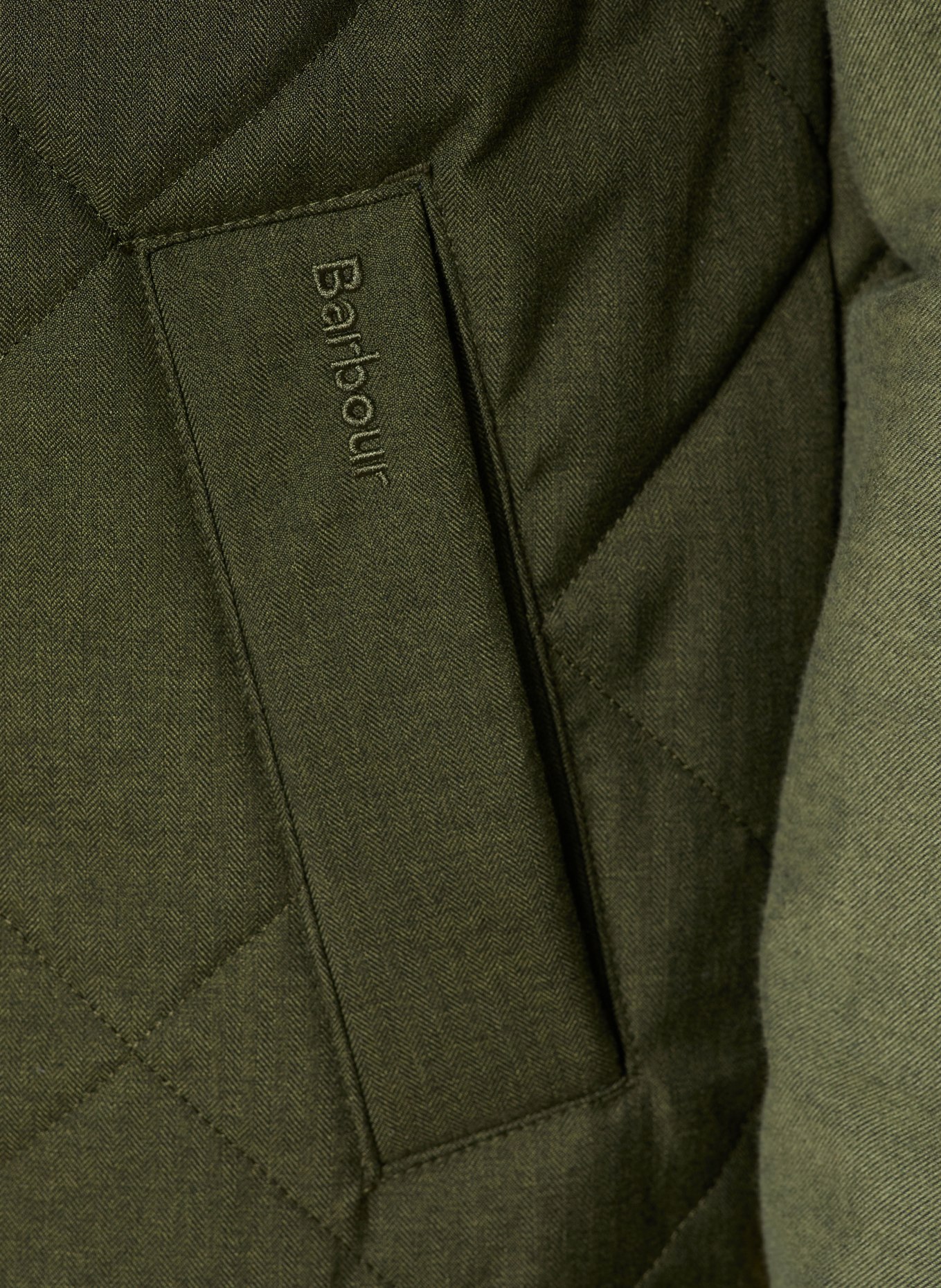 Barbour HARRINGTON GIL quilted vest: OLIVE