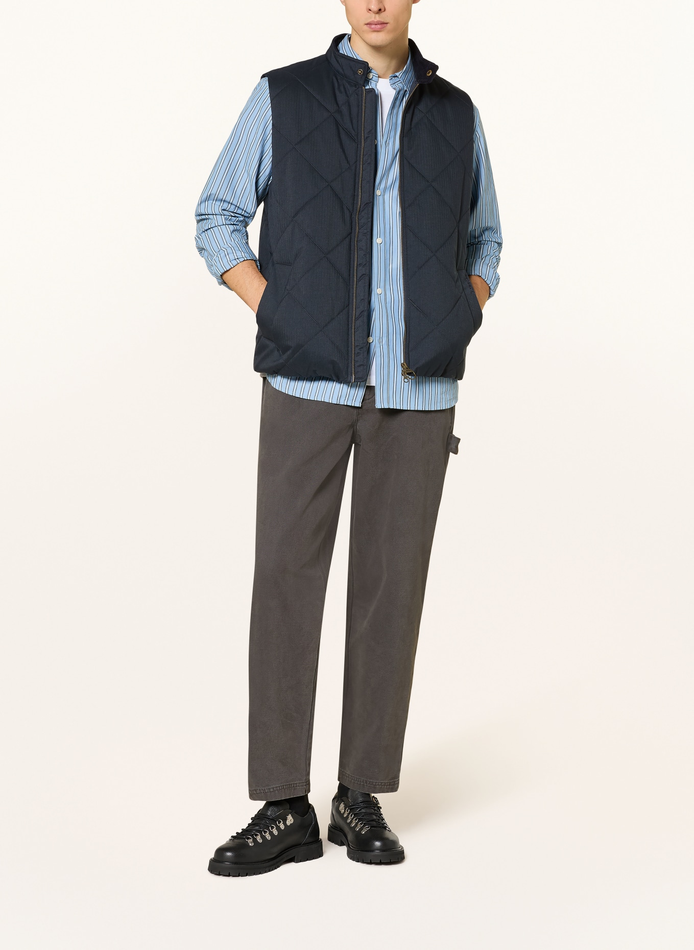 Barbour HARRINGTON GIL quilted vest: DARK BLUE