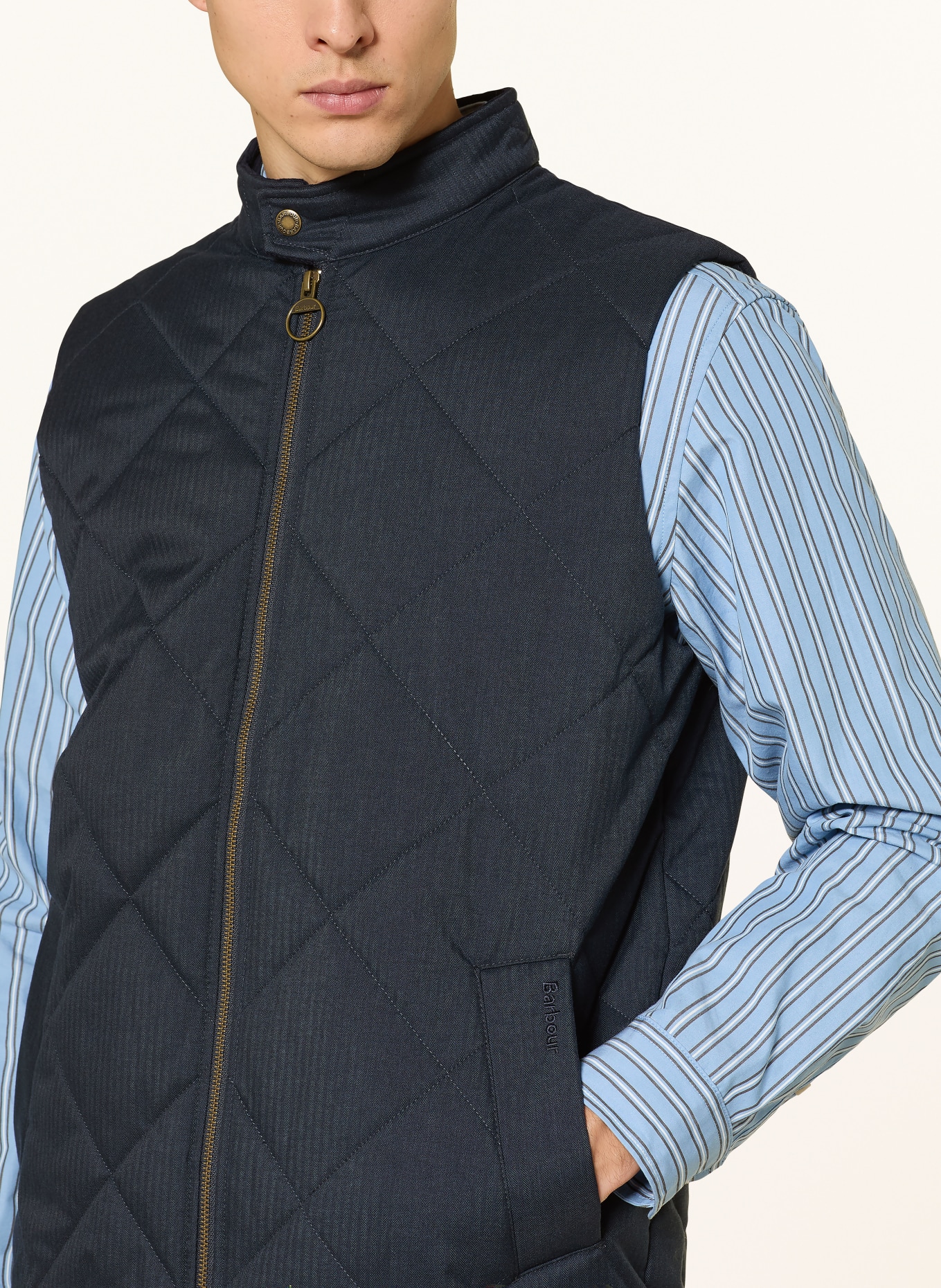 Barbour HARRINGTON GIL quilted vest: DARK BLUE