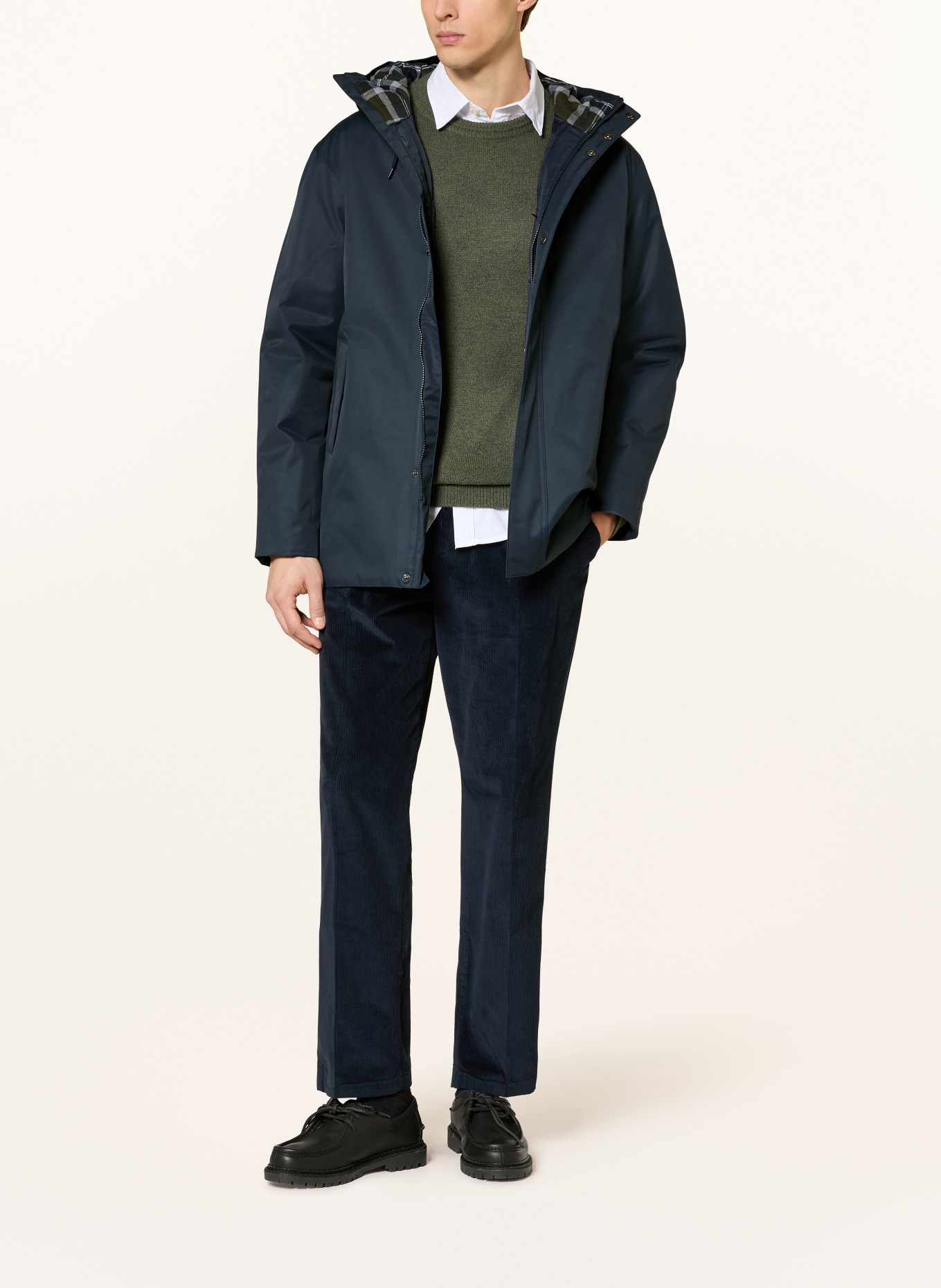 Barbour LORDEN coat: DARK BLUE