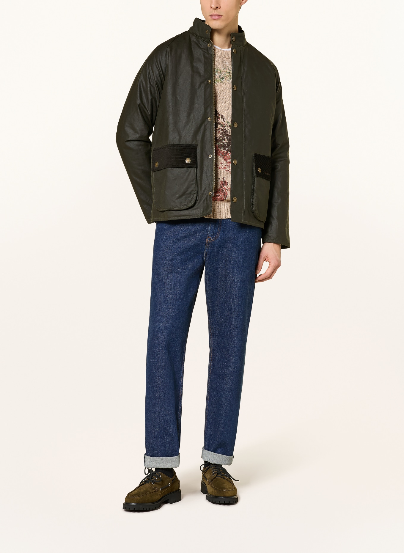 Barbour jacket: OLIVE