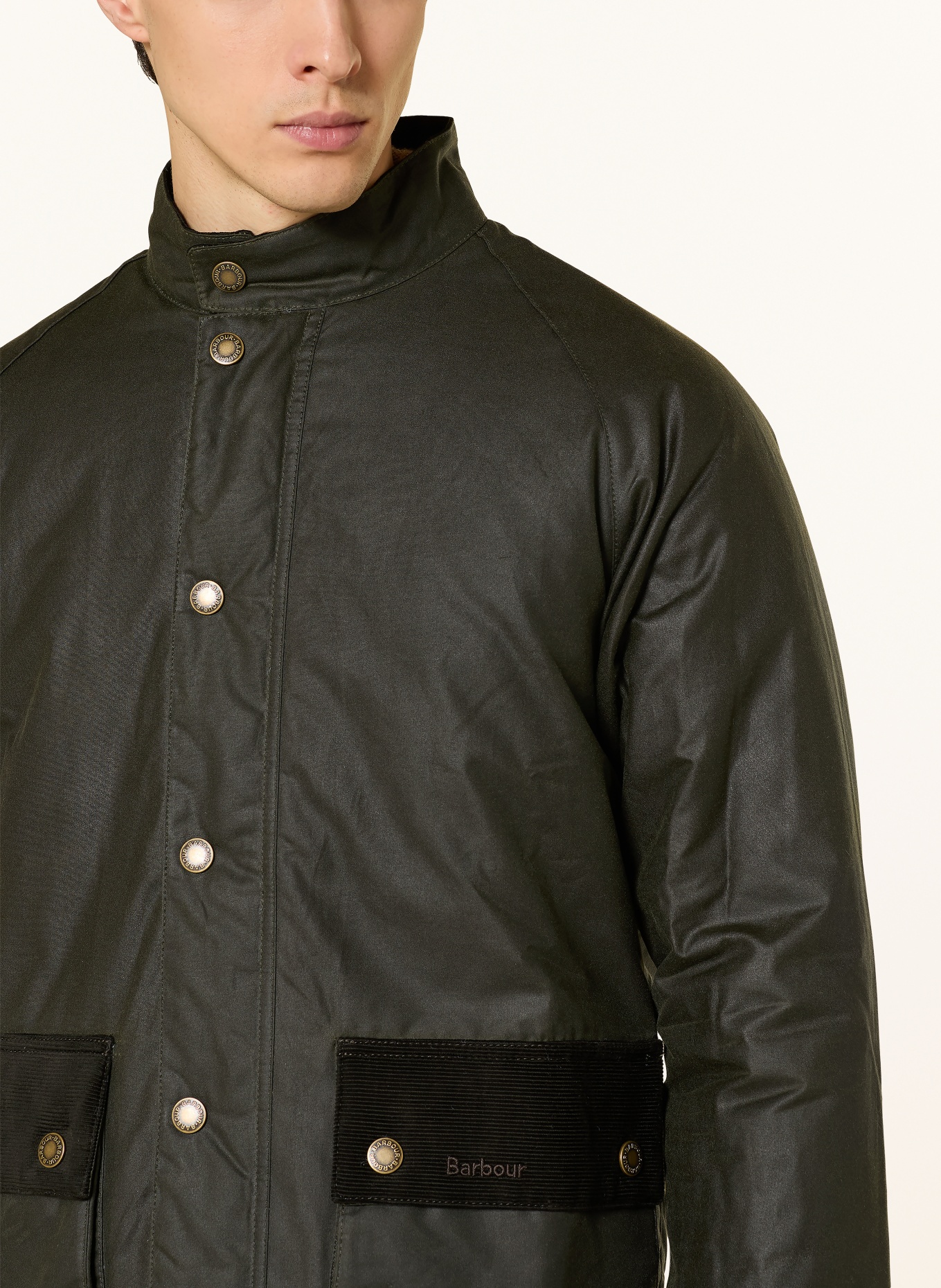 Barbour jacket: OLIVE