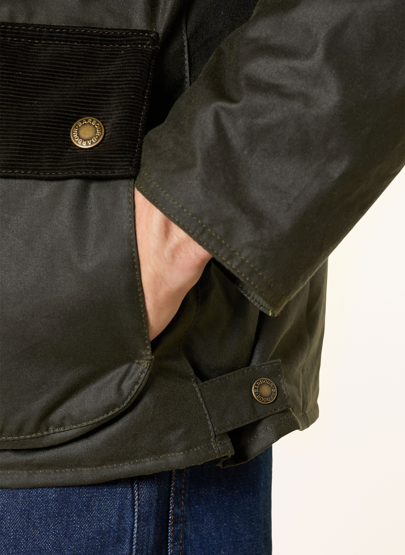 Barbour jacket: OLIVE