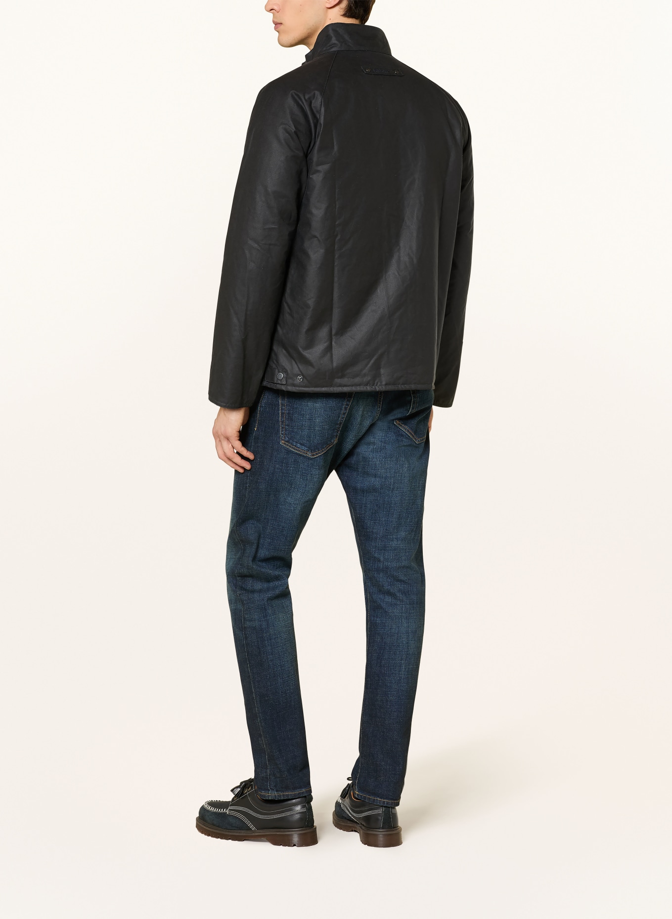 Barbour jacket: DARK BLUE