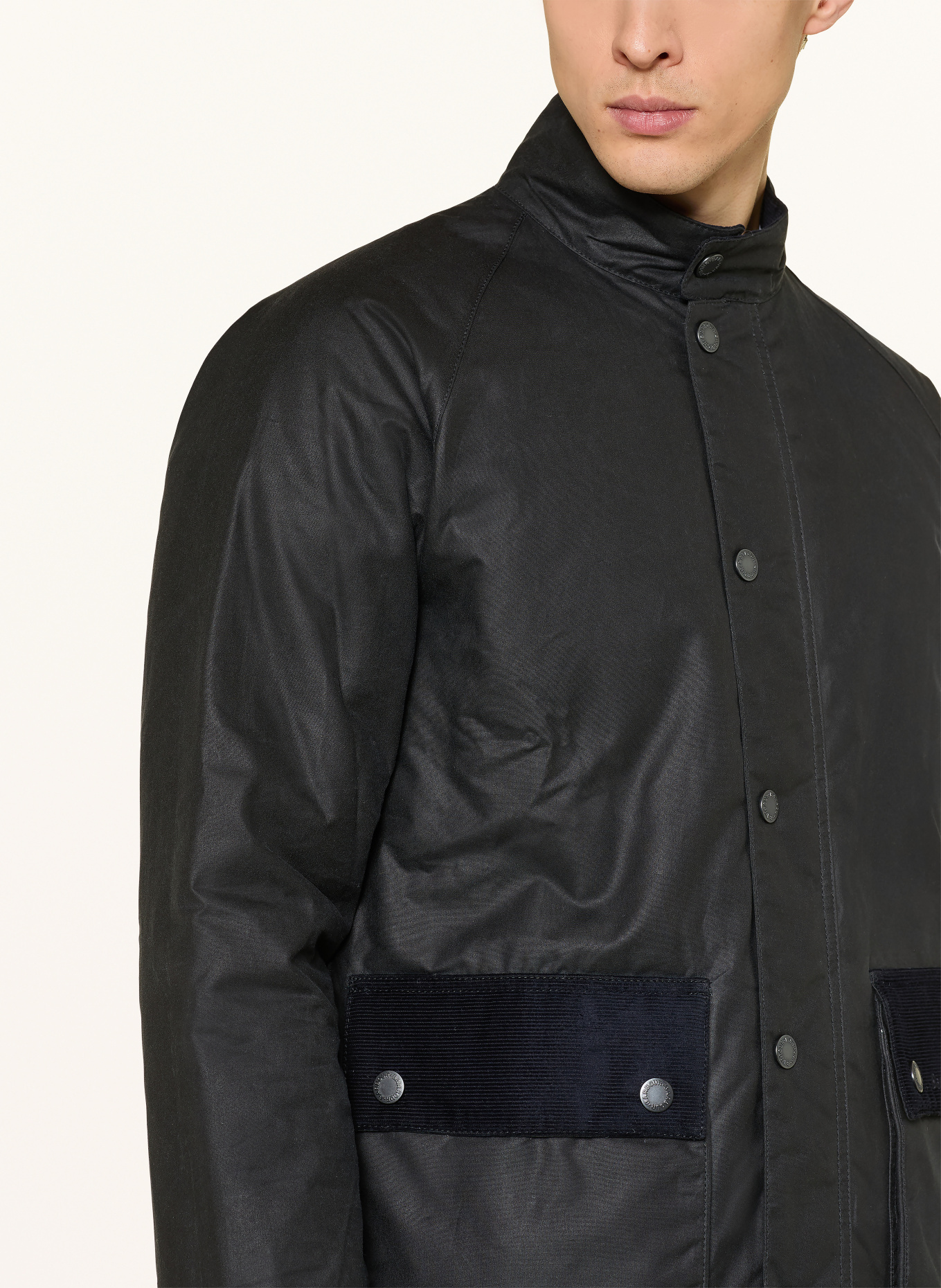 Barbour jacket: DARK BLUE