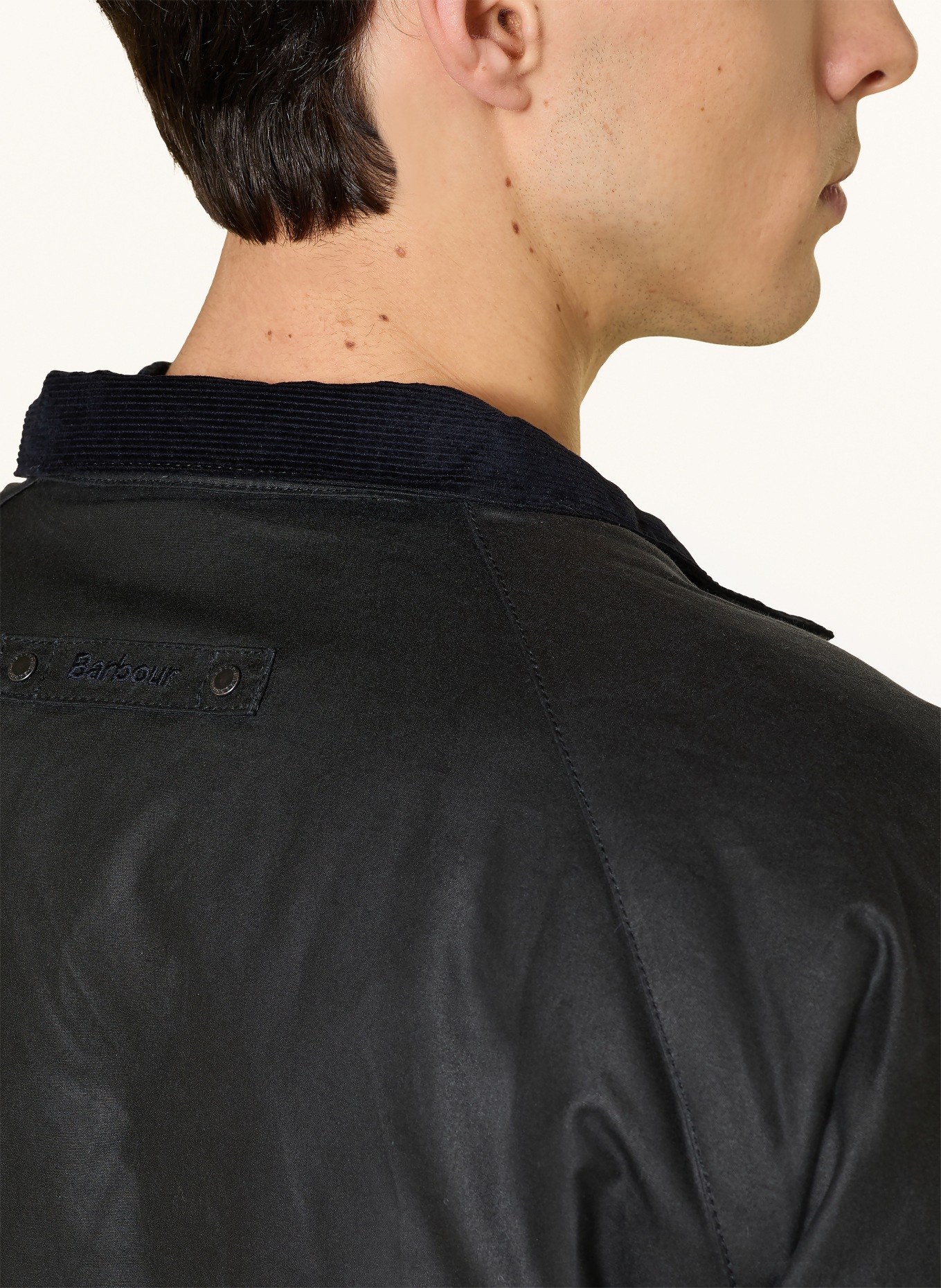 Barbour jacket: DARK BLUE