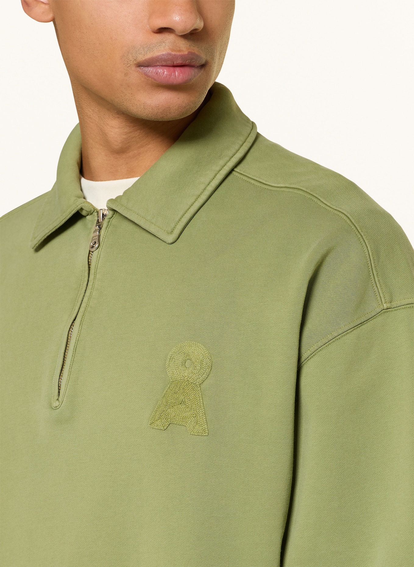 ARMEDANGELS Sweat Troyer ICONIC Å TEMAAL: GREEN