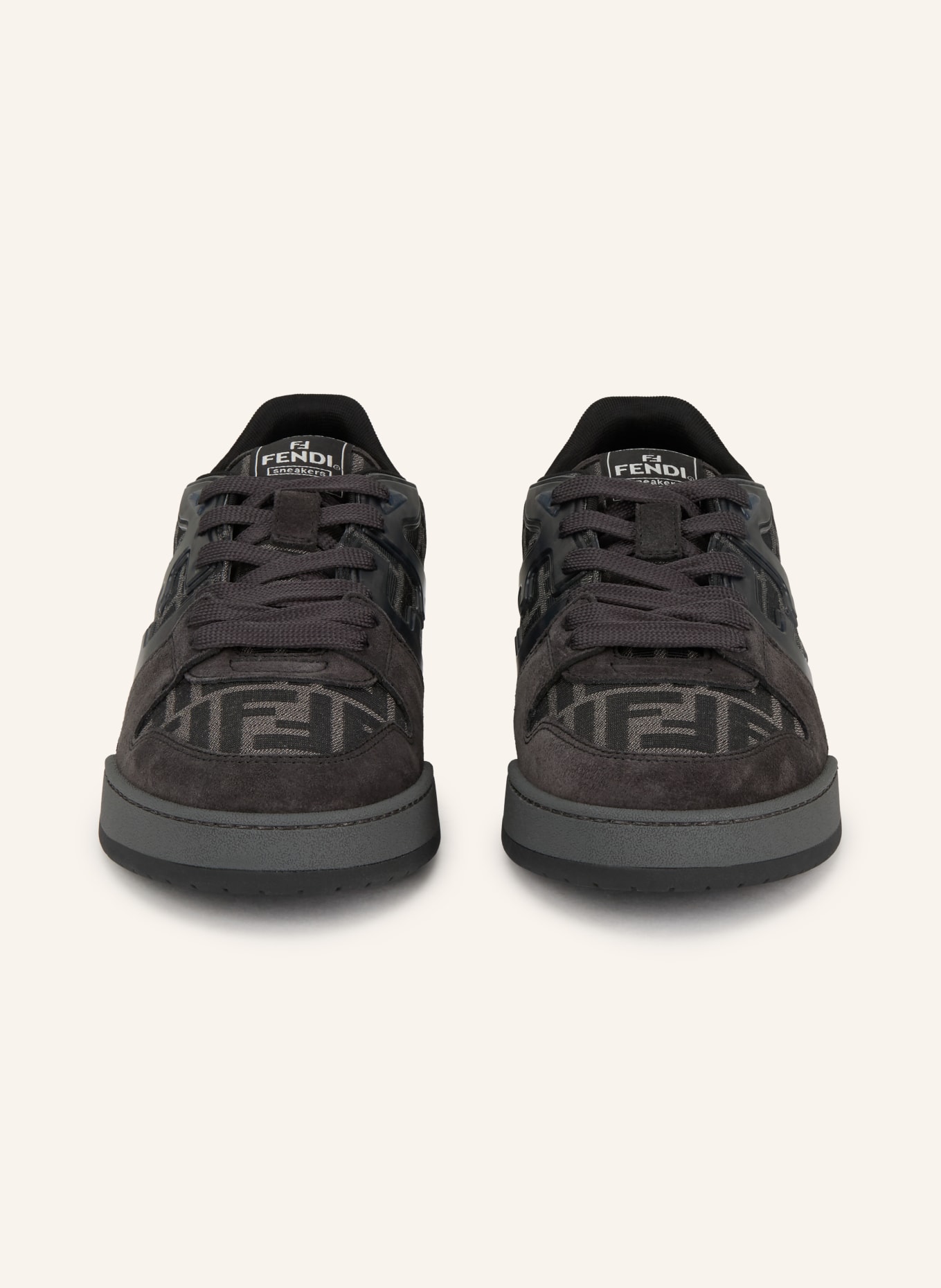FENDI Sneaker MATCH: SCHWARZ / DUNKELGRAU