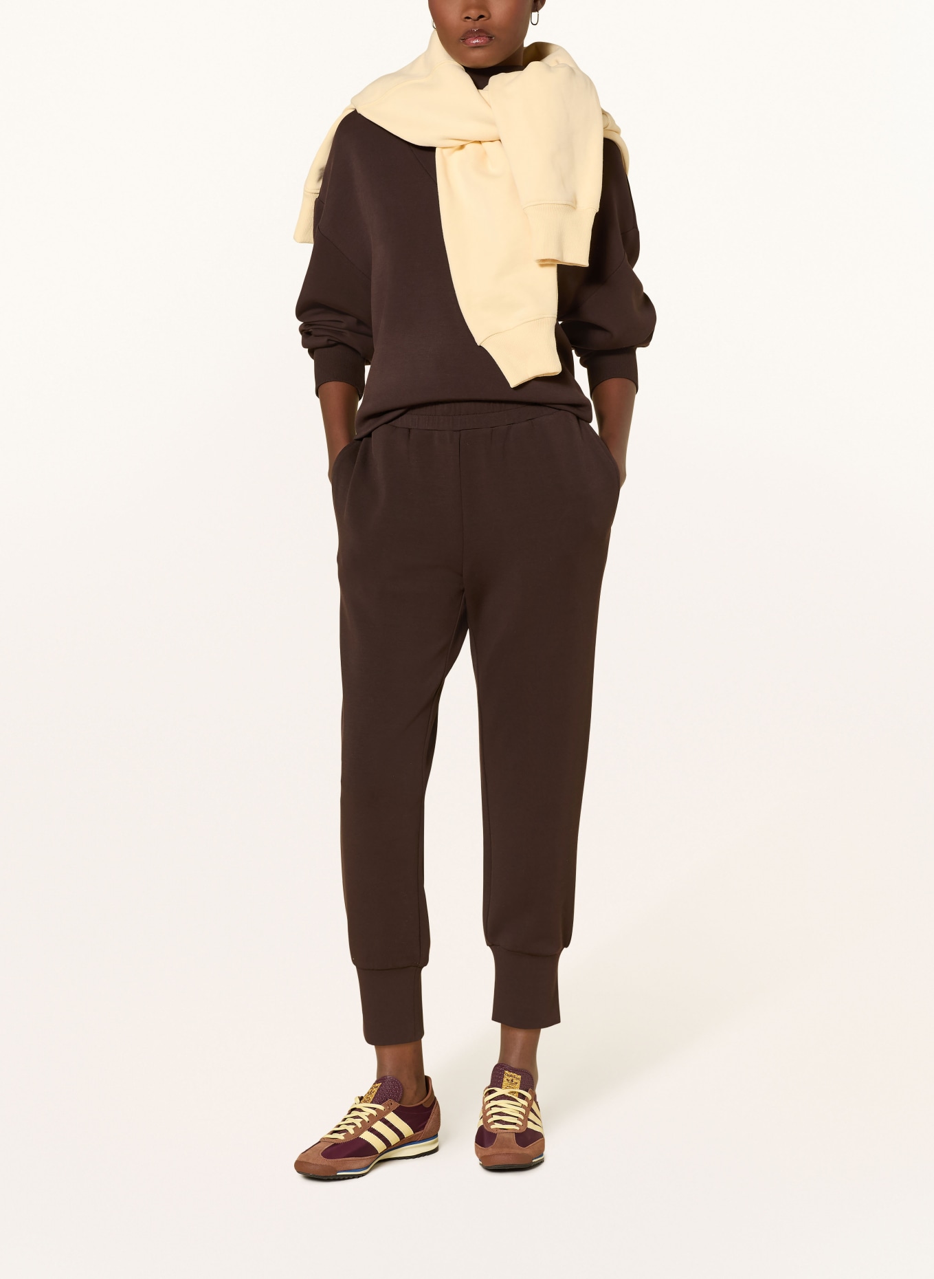 VARLEY 7/8 Sweatpants THE SLIM CUFF: DARK BROWN