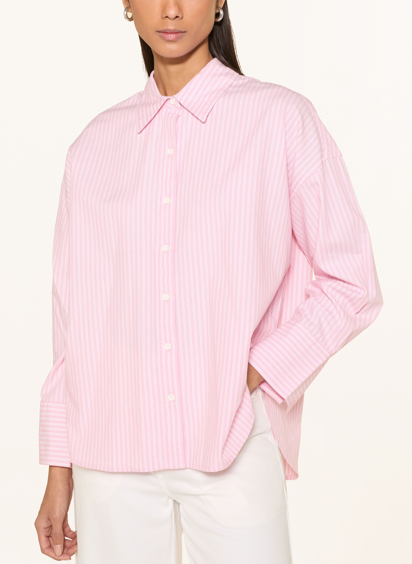 Barbour ROSIE shirt blouse: PINK / WHITE