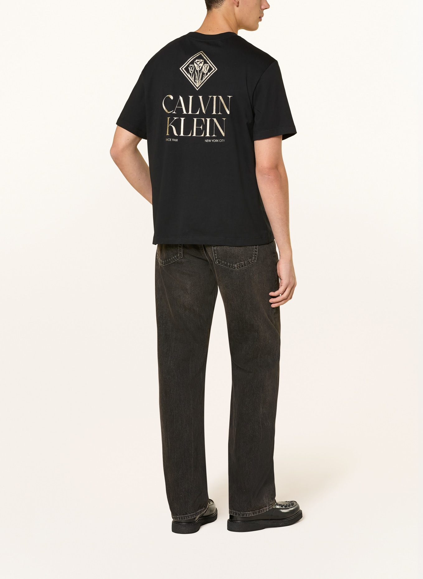 Calvin Klein Jeans T-Shirt: SCHWARZ / GOLD