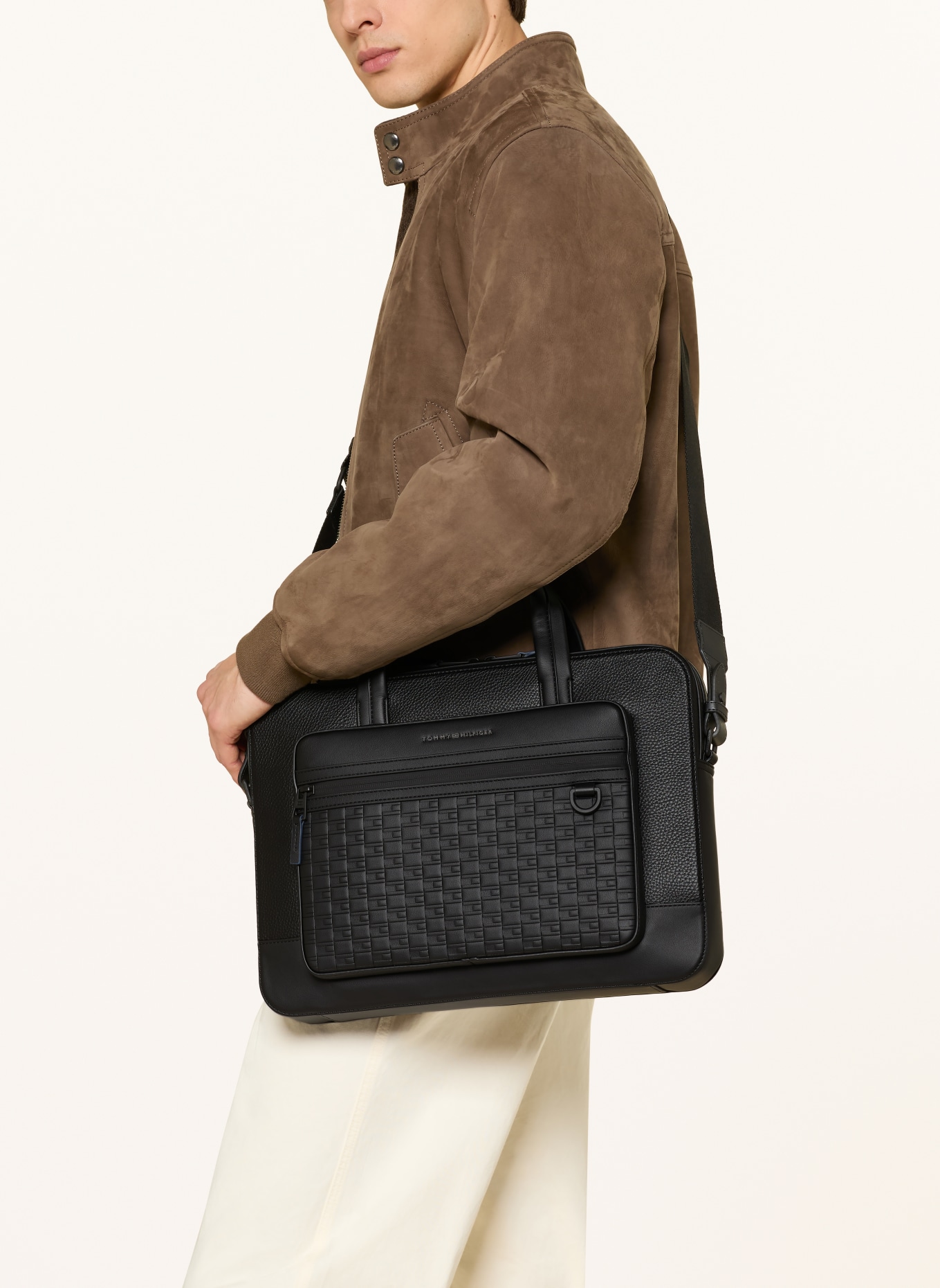 TOMMY HILFIGER laptop bag: BLACK