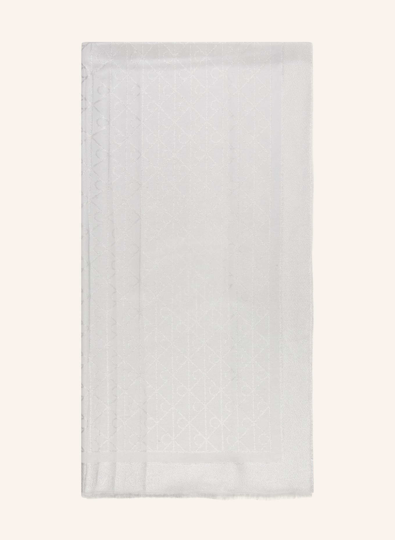 Calvin Klein Scarf with glitter yarn: LIGHT GRAY / SILVER