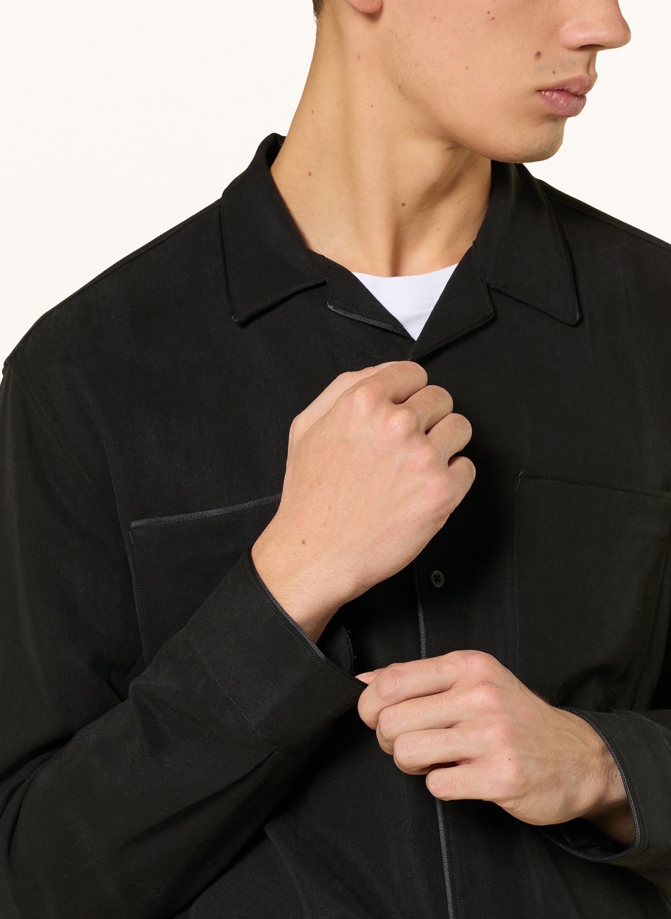 Calvin Klein Hemd Comfort Fit: SCHWARZ