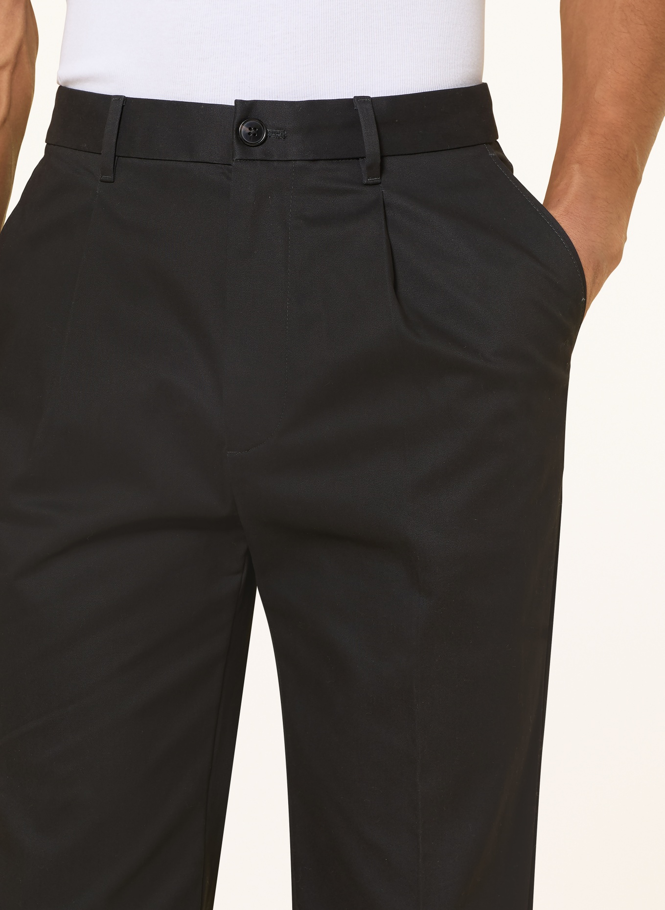 Calvin Klein Chino Tapered Fit: SCHWARZ