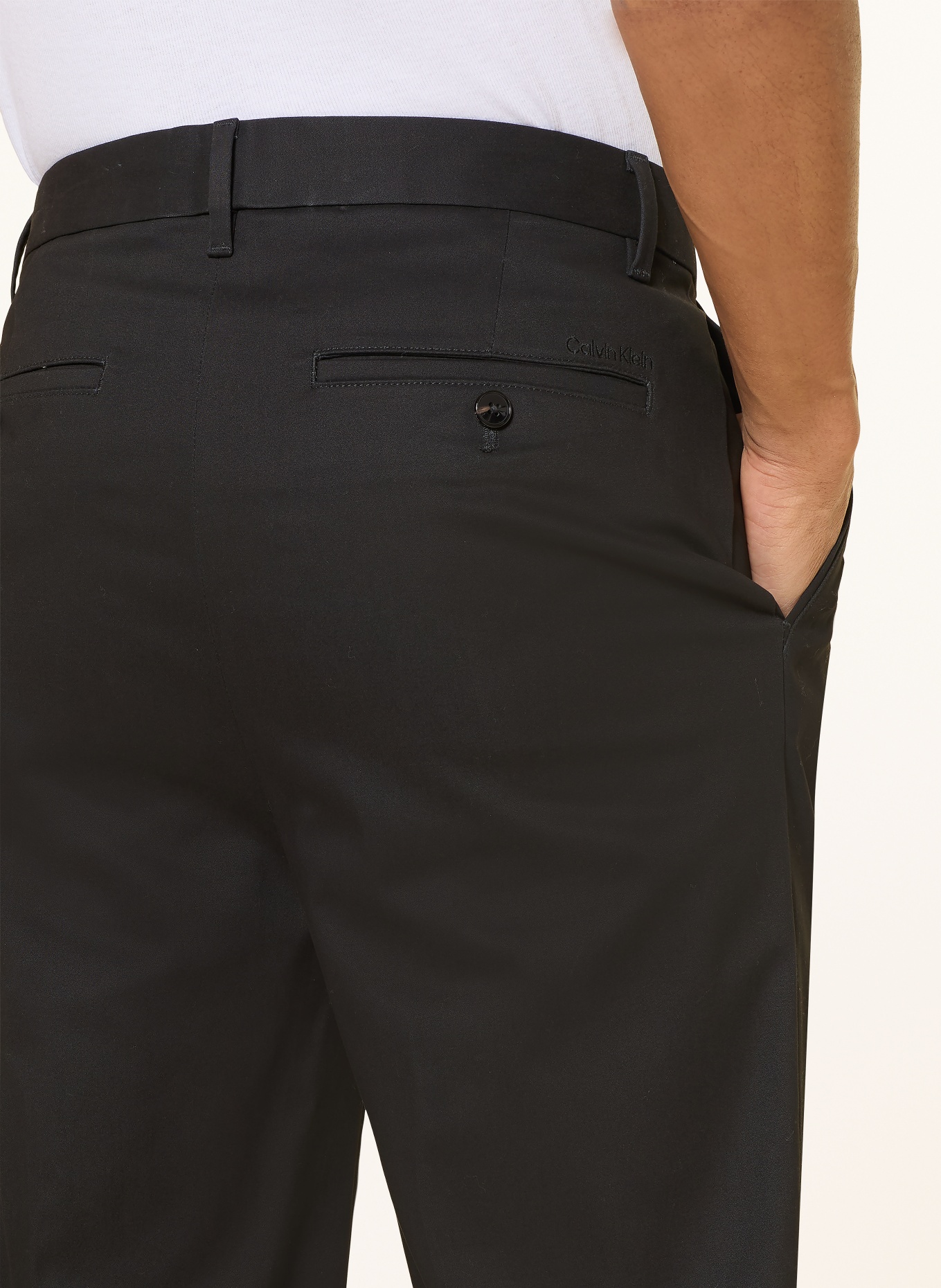 Calvin Klein Chino Tapered Fit: SCHWARZ