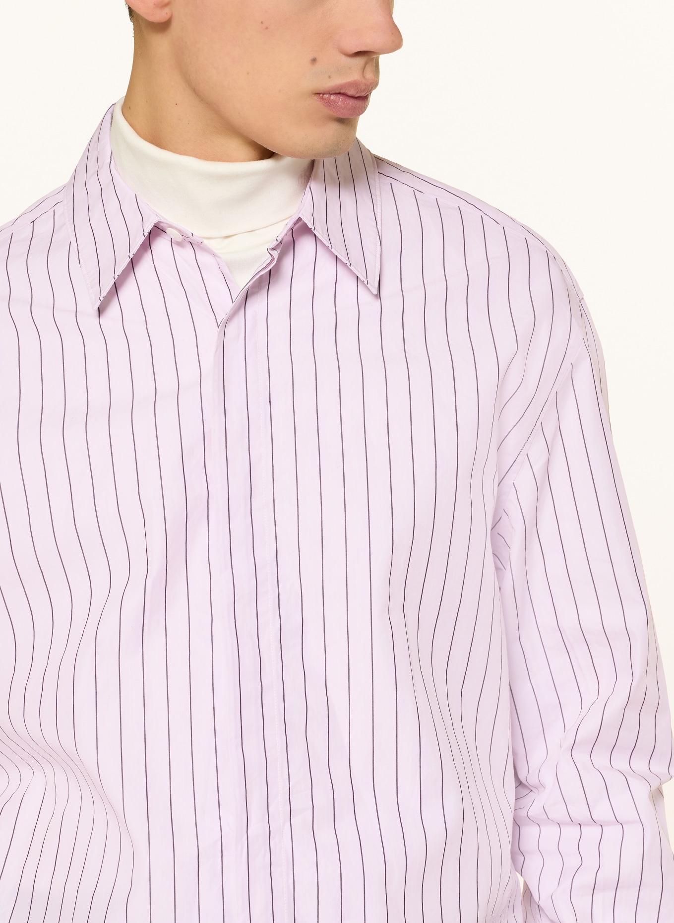 Calvin Klein Hemd Relaxed Fit: ROSA / WEISS / SCHWARZ