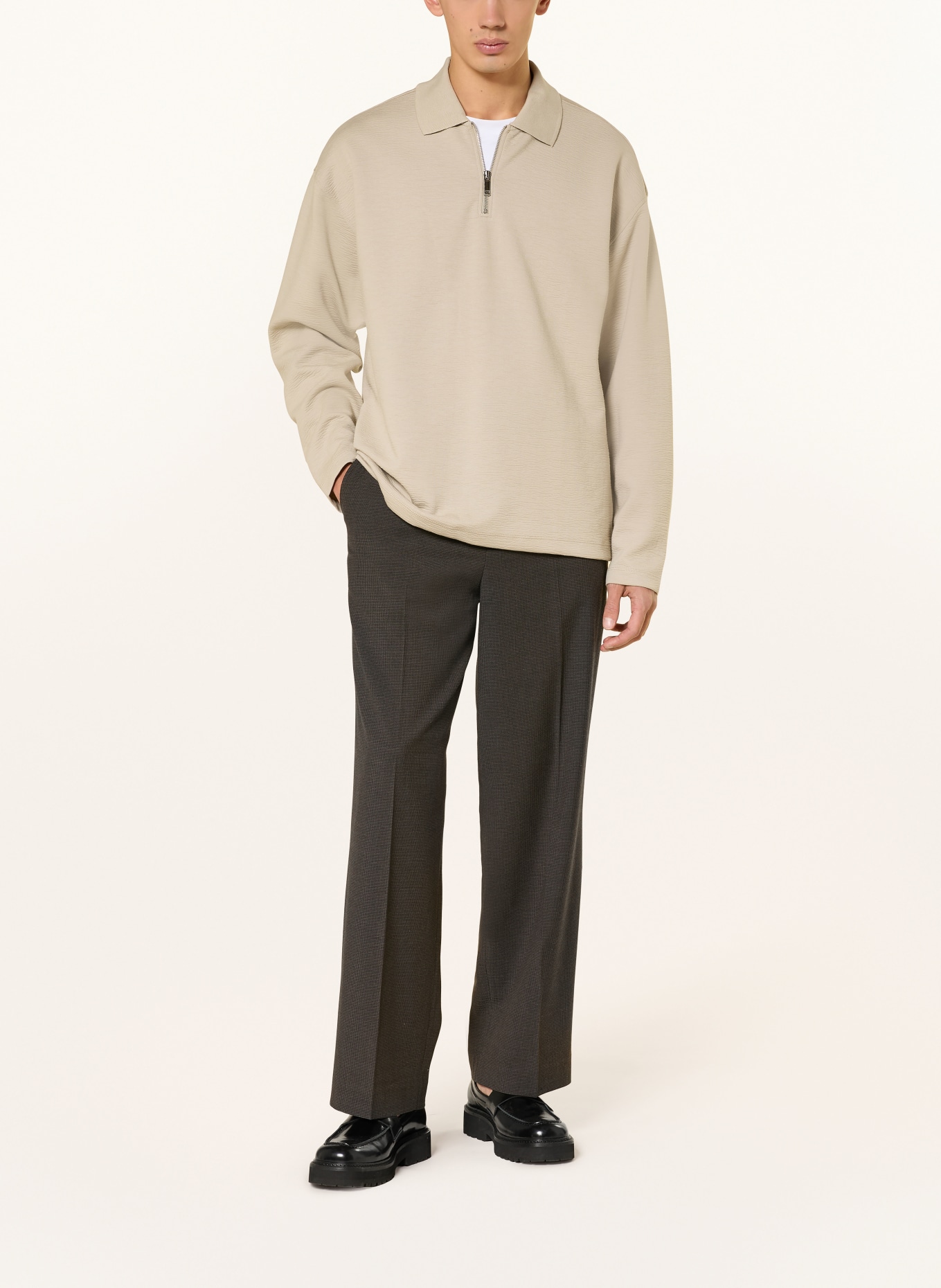 Calvin Klein SPACER sweat polo shirt: CREAM