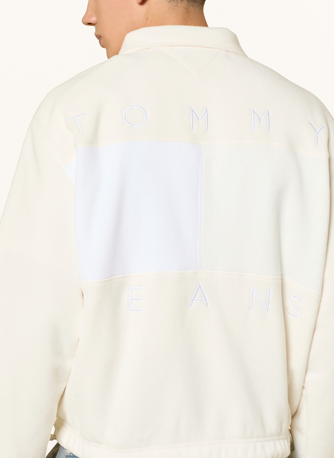TOMMY JEANS Fleecepullover: ECRU