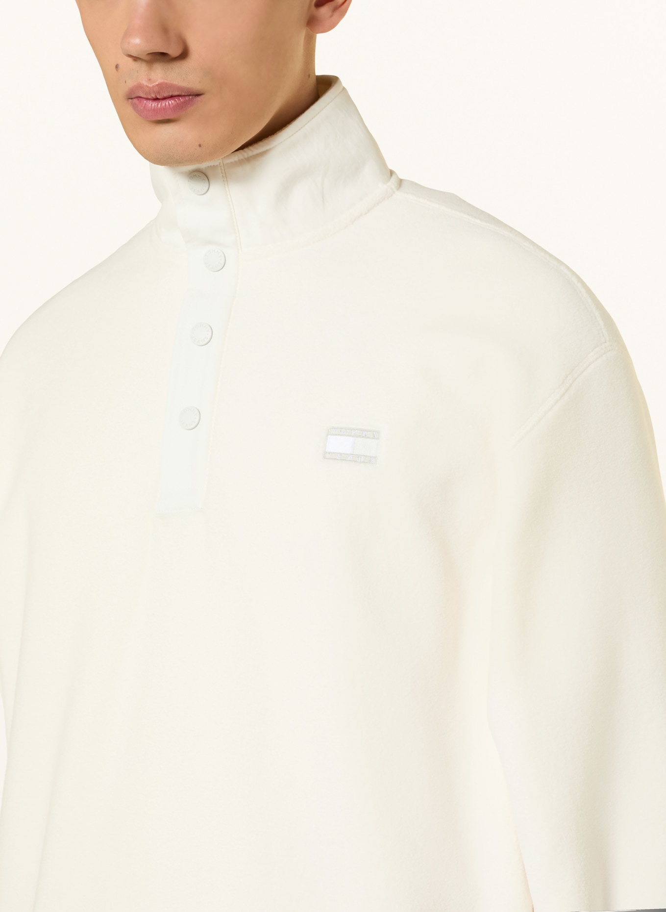 TOMMY JEANS Fleecepullover: ECRU