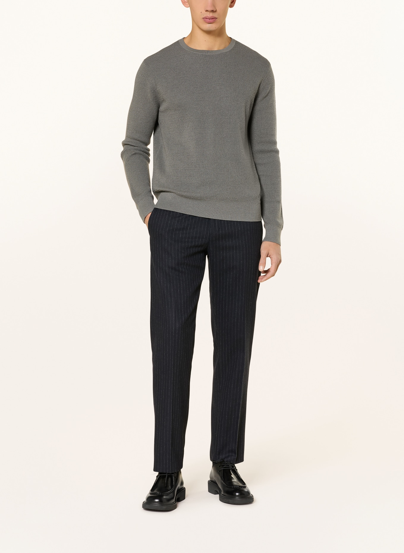 TIGER OF SWEDEN Pullover CONNOR: DUNKELGRAU