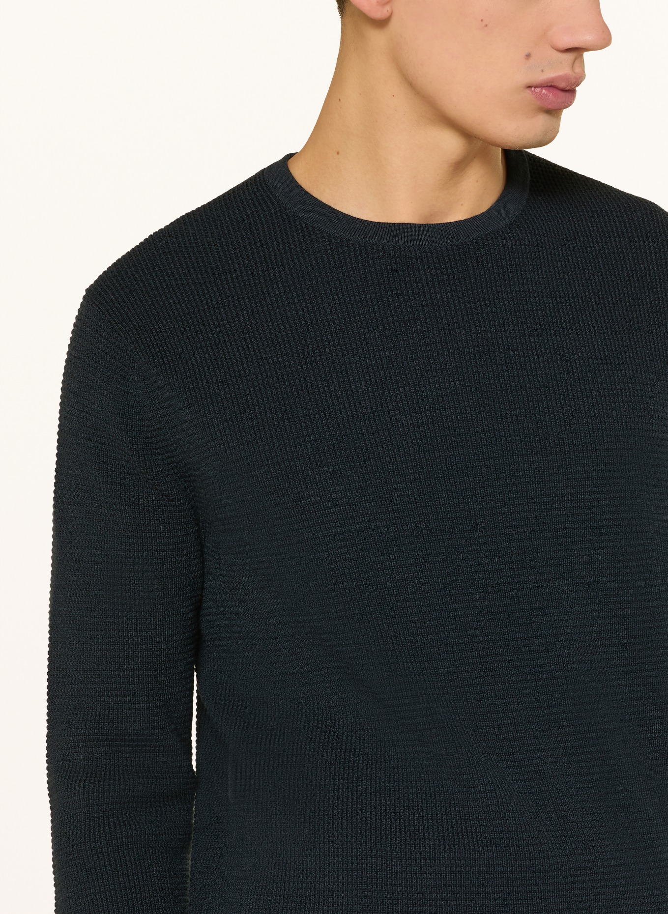 TIGER OF SWEDEN Pullover CONNOR: DUNKELBLAU