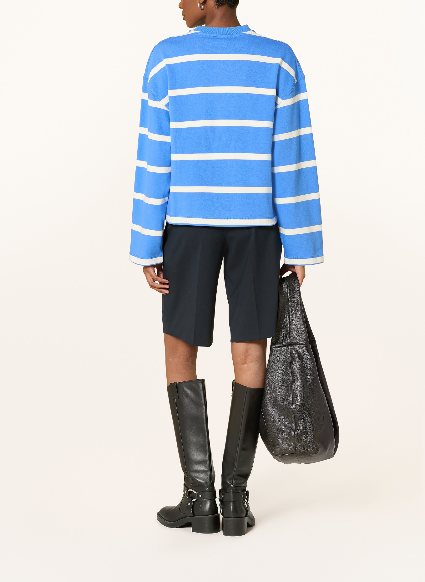 TOMMY HILFIGER sweatshirt: BLUE / WHITE