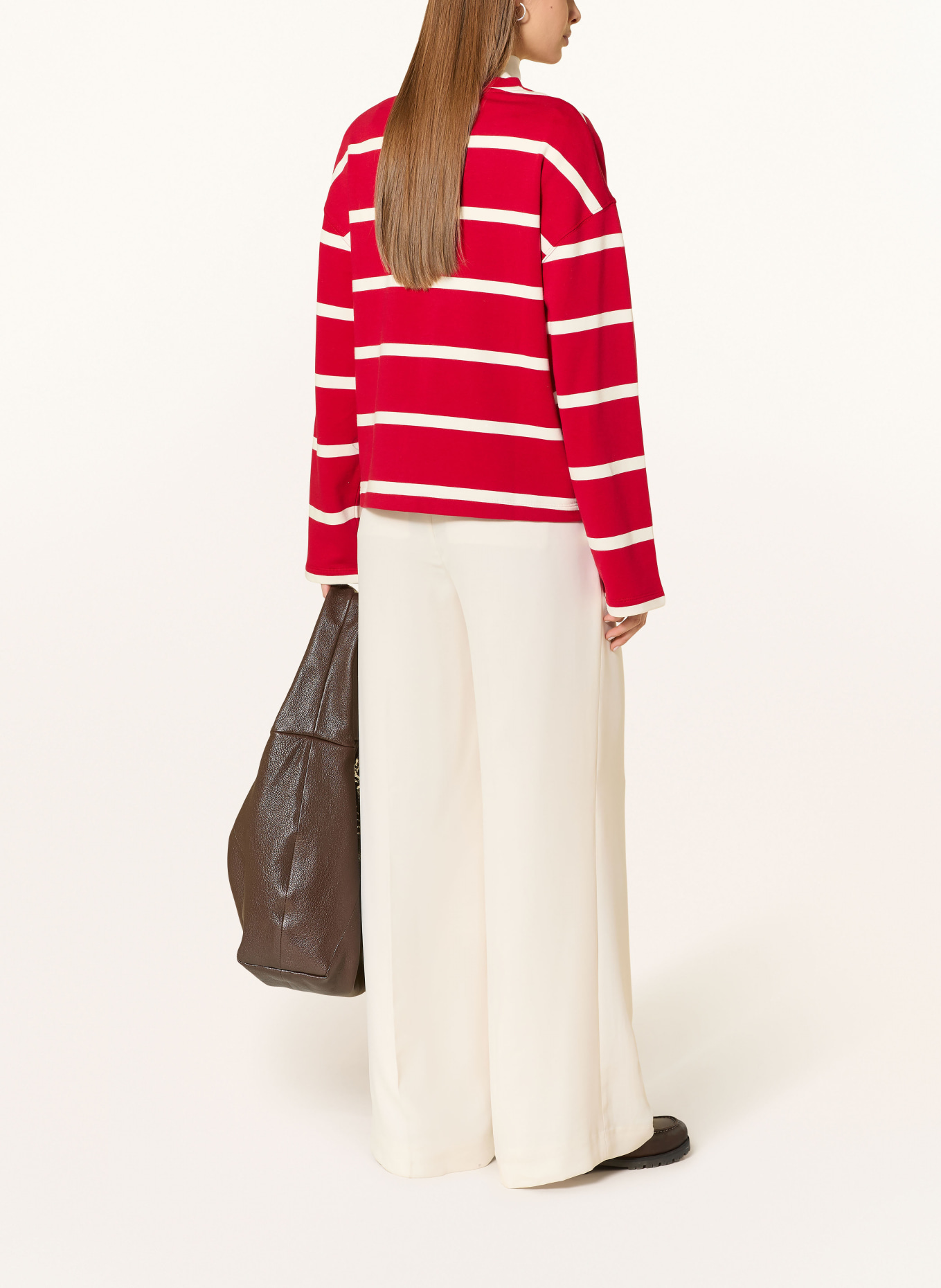 TOMMY HILFIGER sweatshirt: RED / WHITE