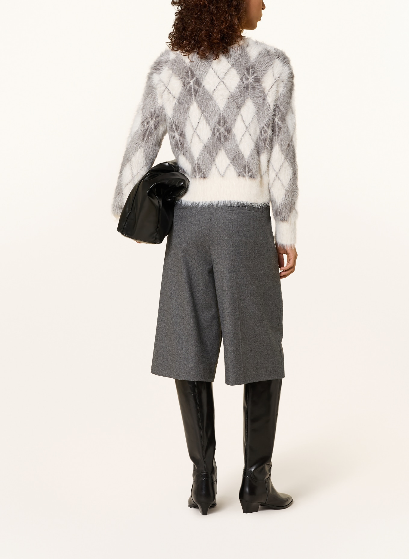 Calvin Klein Jeans Strickjacke: WEISS / GRAU