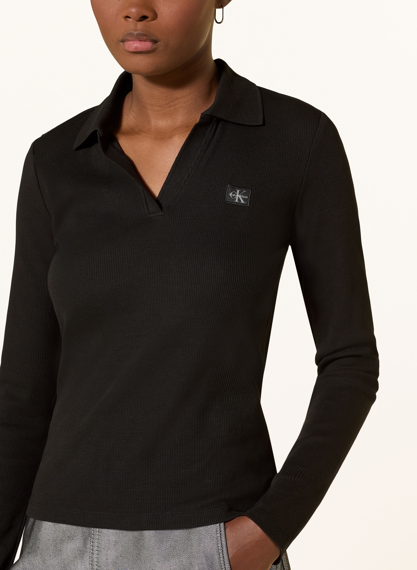 Calvin Klein Jeans Dlouhé rukávy JOHNNY: BÍLÁ