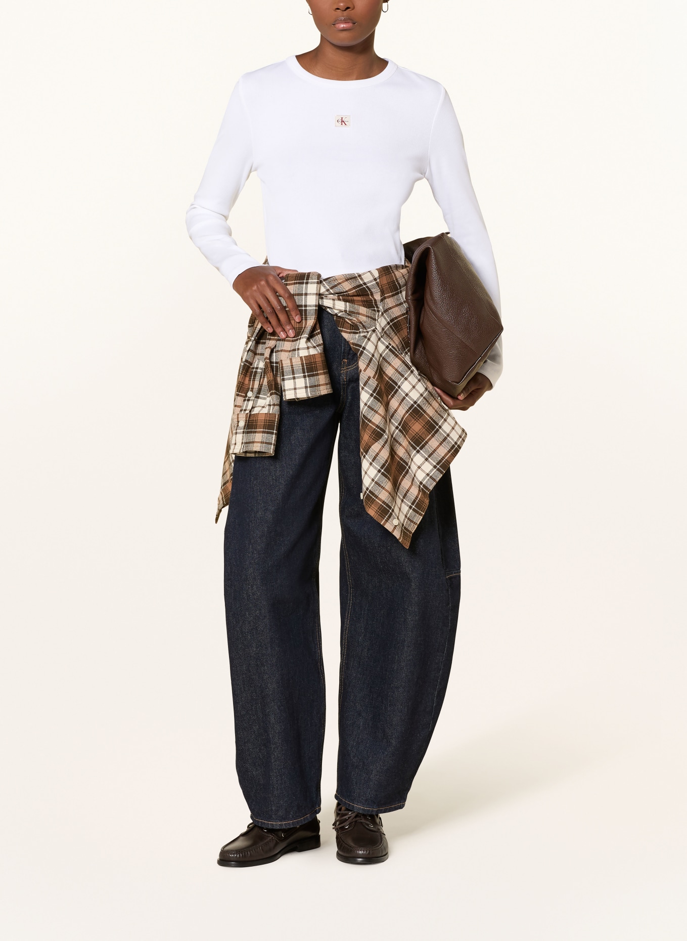 Calvin Klein Jeans long-sleeved shirt: WHITE