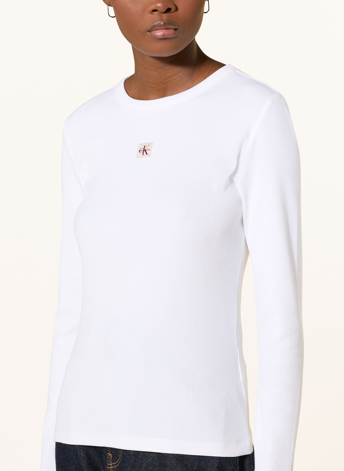 Calvin Klein Jeans long-sleeved shirt: WHITE