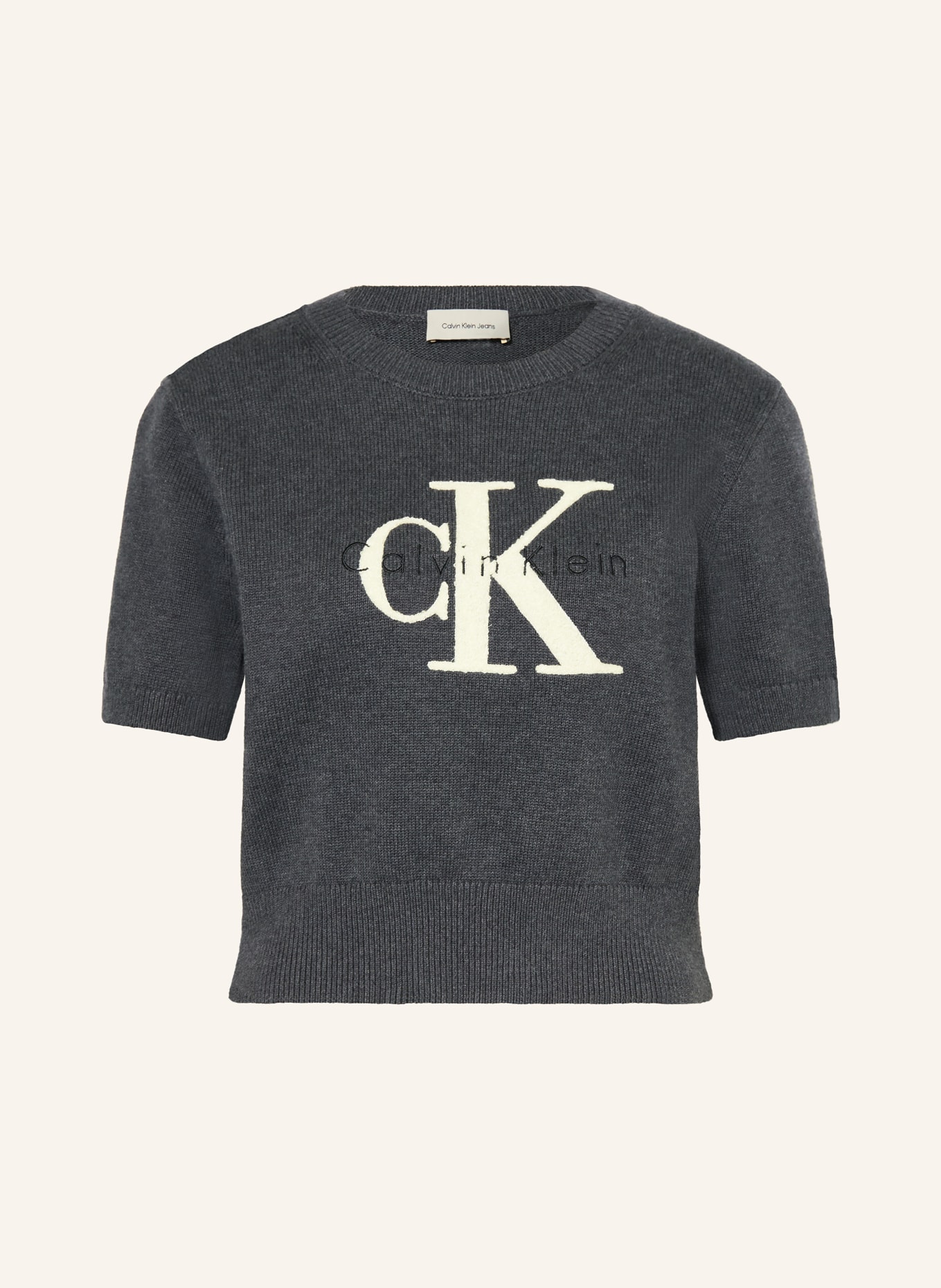 Calvin Klein Jeans knit shirt: DARK GRAY