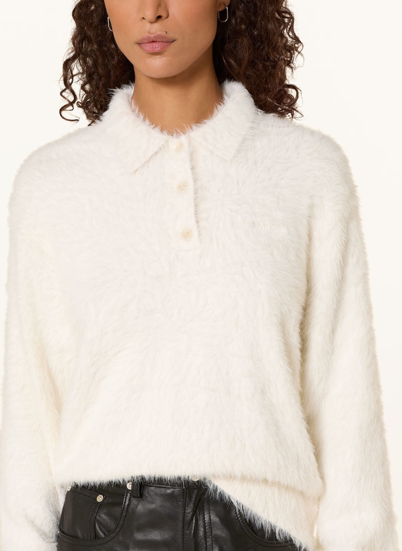 Calvin Klein Jeans sweter: KREMOWY