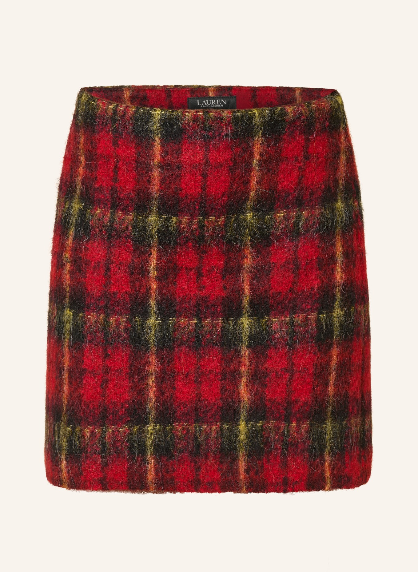 LAUREN RALPH LAUREN skirt: RED / DARK YELLOW / BLACK