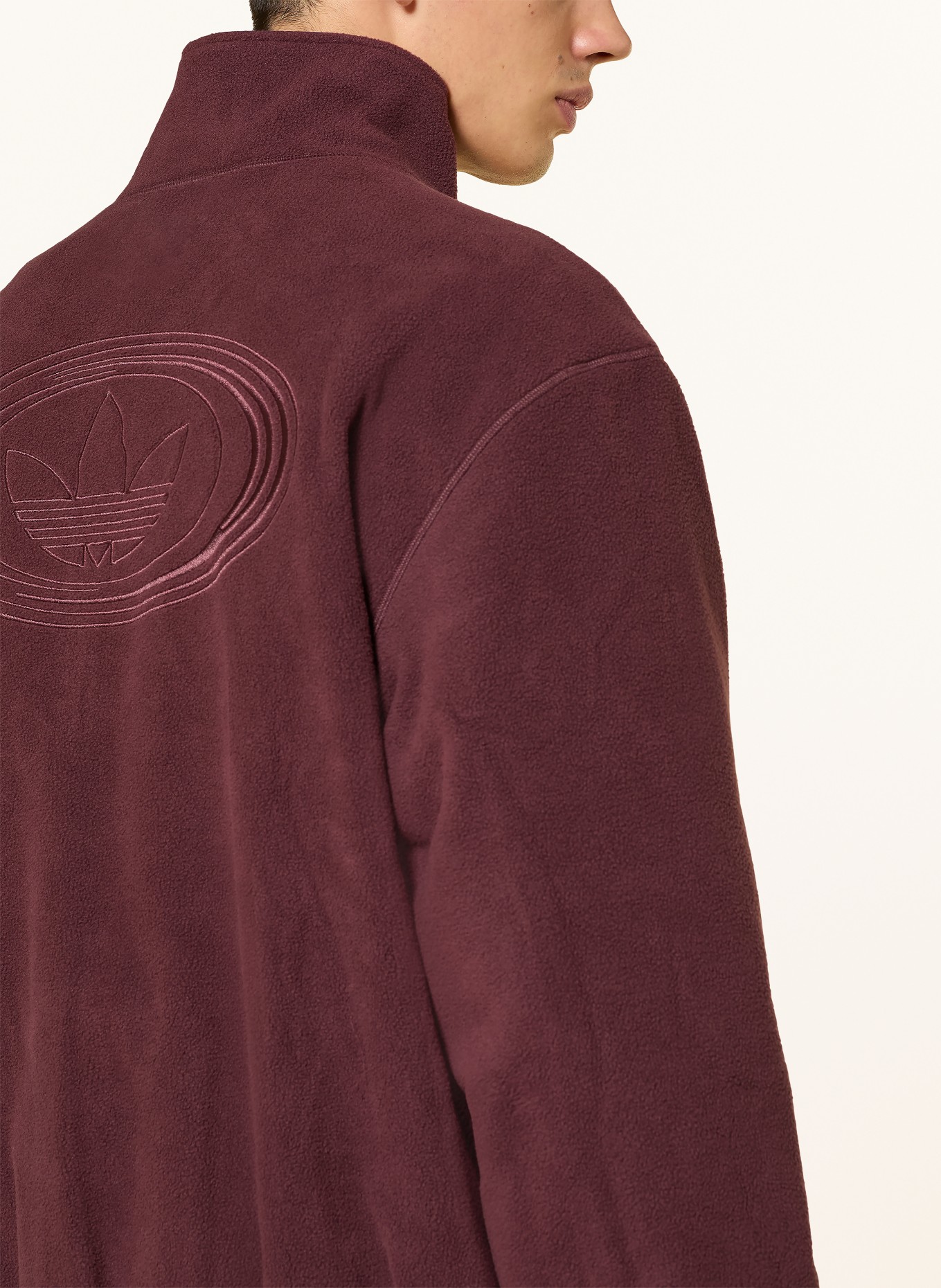 adidas Originals Fleecejacke FIREBIRD zum Wenden: DUNKELLILA / DUNKELROT