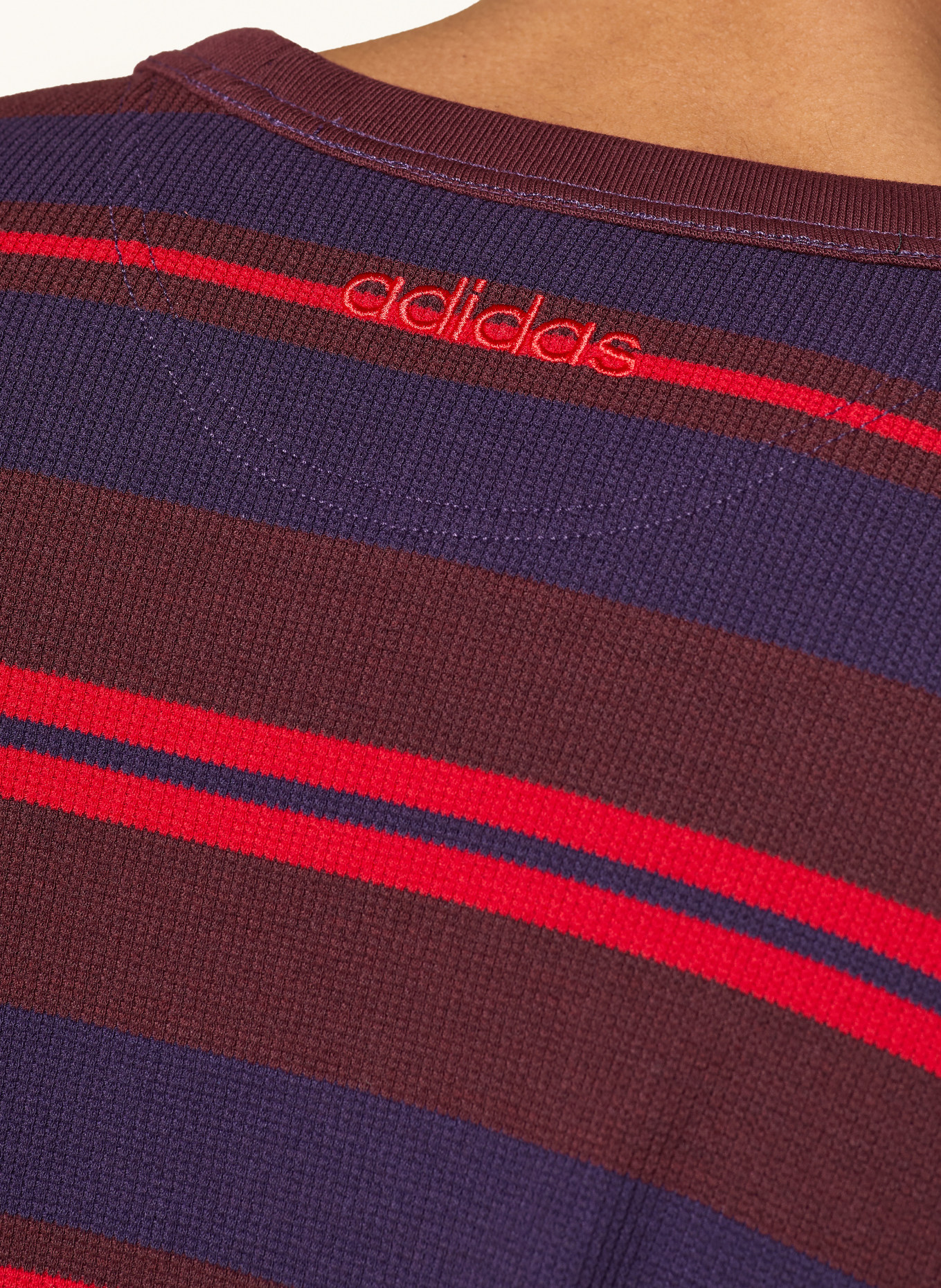 adidas Originals Long-sleeved shirt 90S ALTERNATIVE: DARK PURPLE / BROWN / RED