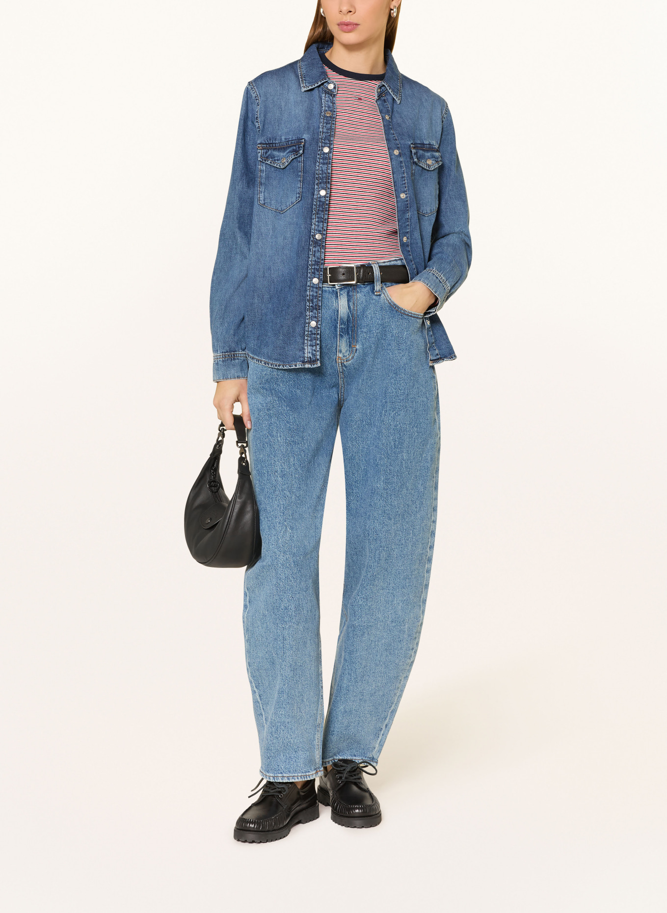 TOMMY JEANS Dżinsy z szerokimi nogawkami JEANIE BALLOON: 1AB Denim Light