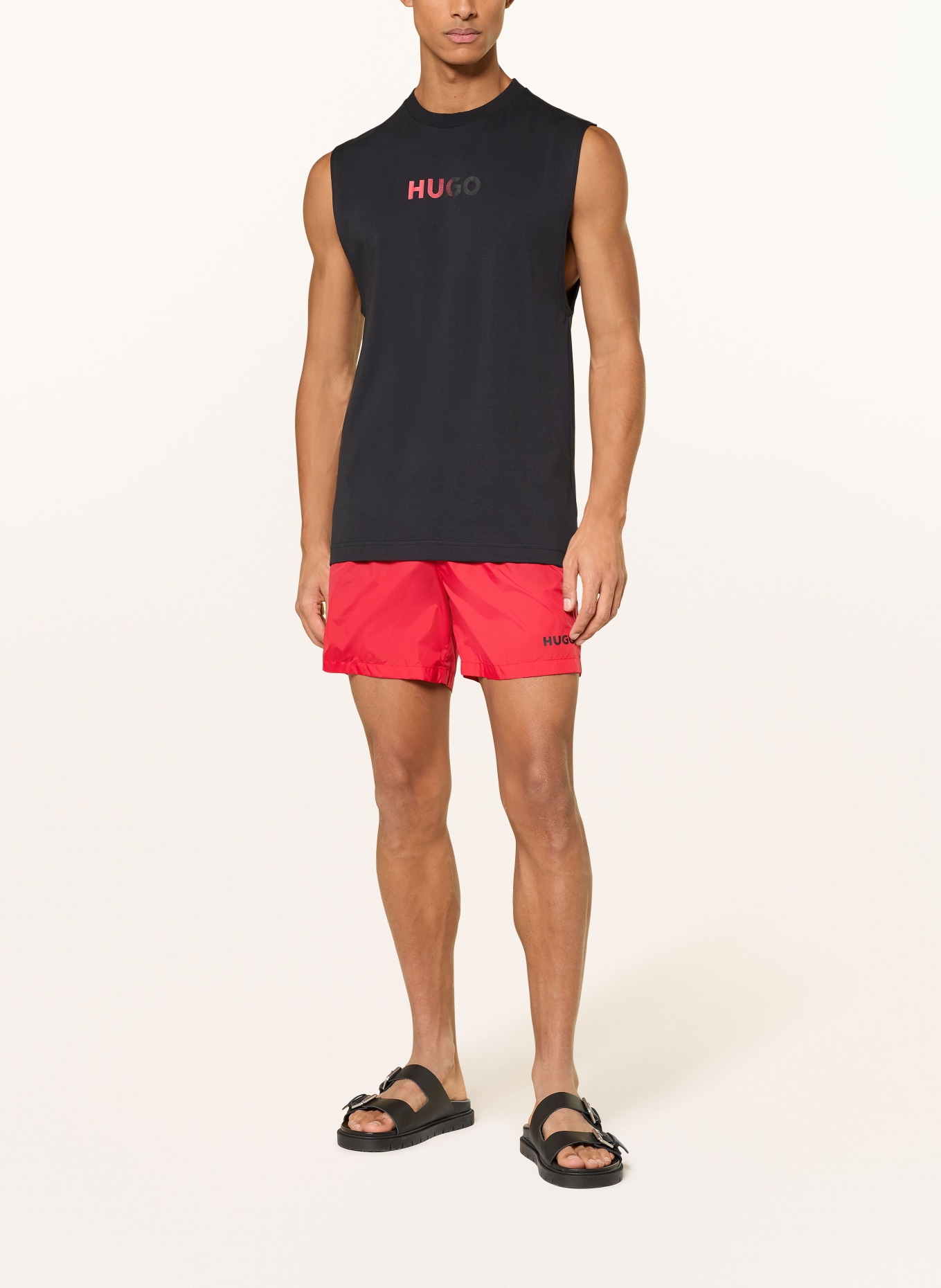 HUGO Tanktop RAY: SCHWARZ