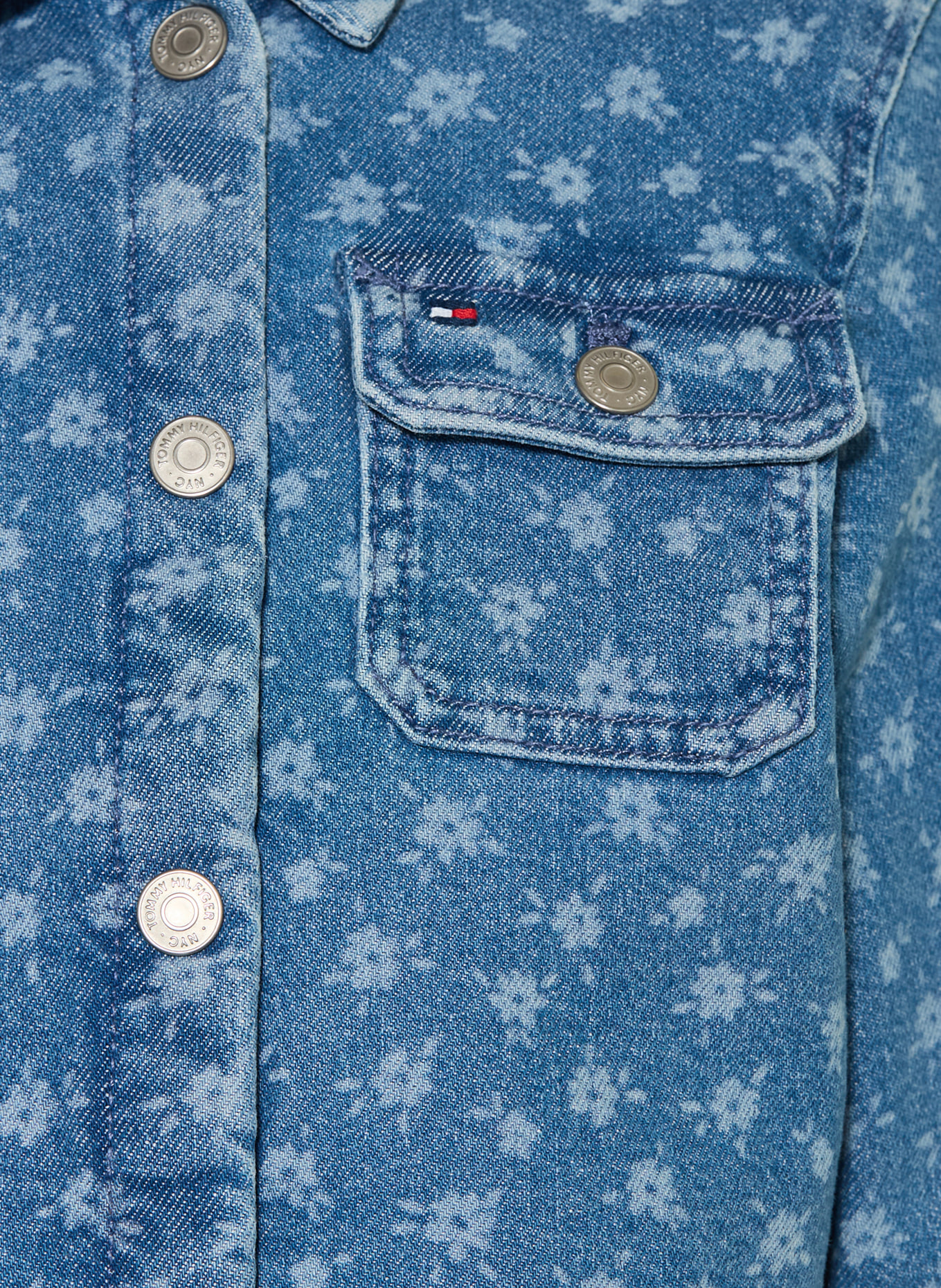 TOMMY HILFIGER Kurtka jeansowa: NIEBIESKI / JASNONIEBIESKI