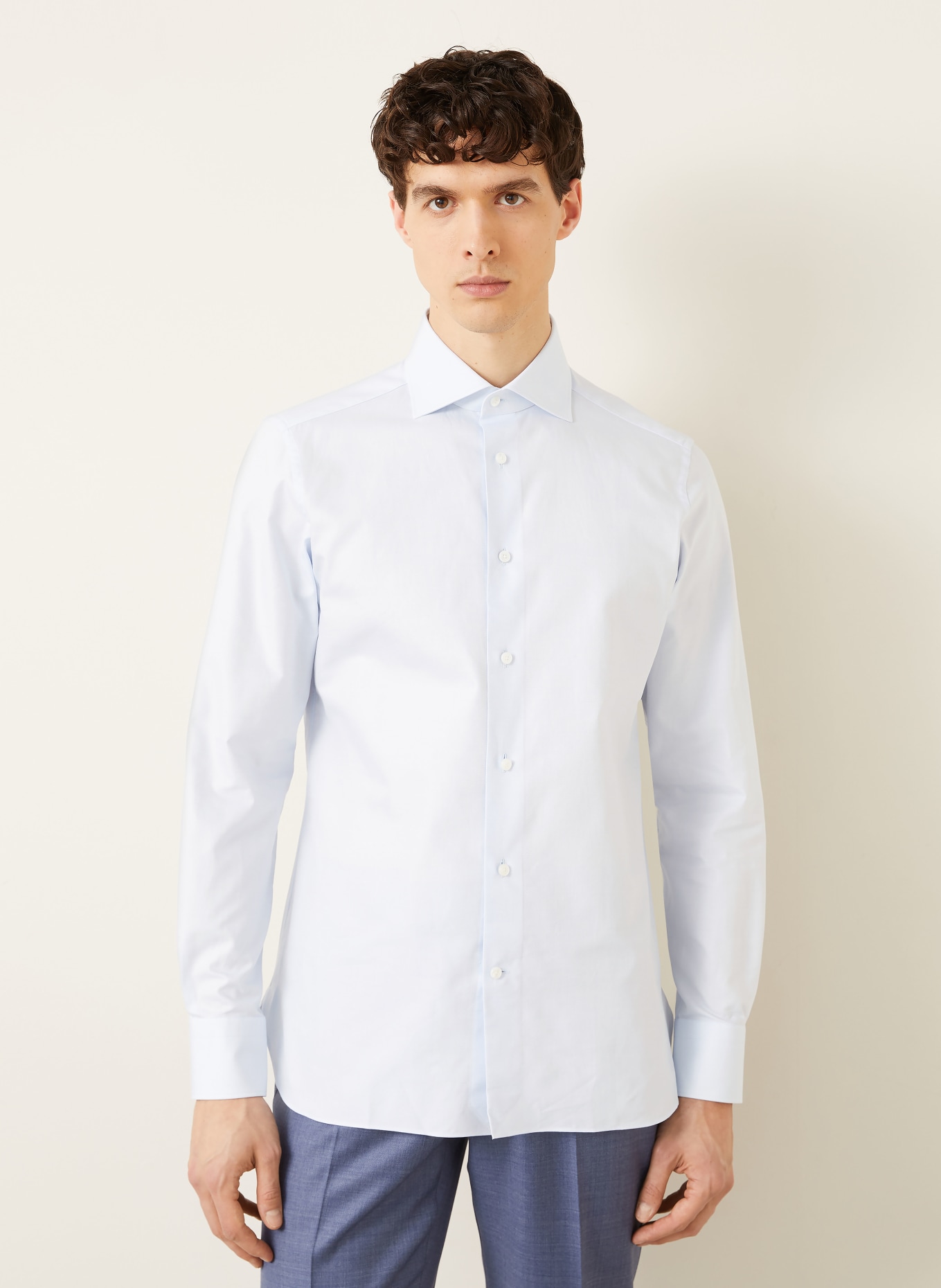 ZEGNA Regular fit shirt: LIGHT BLUE