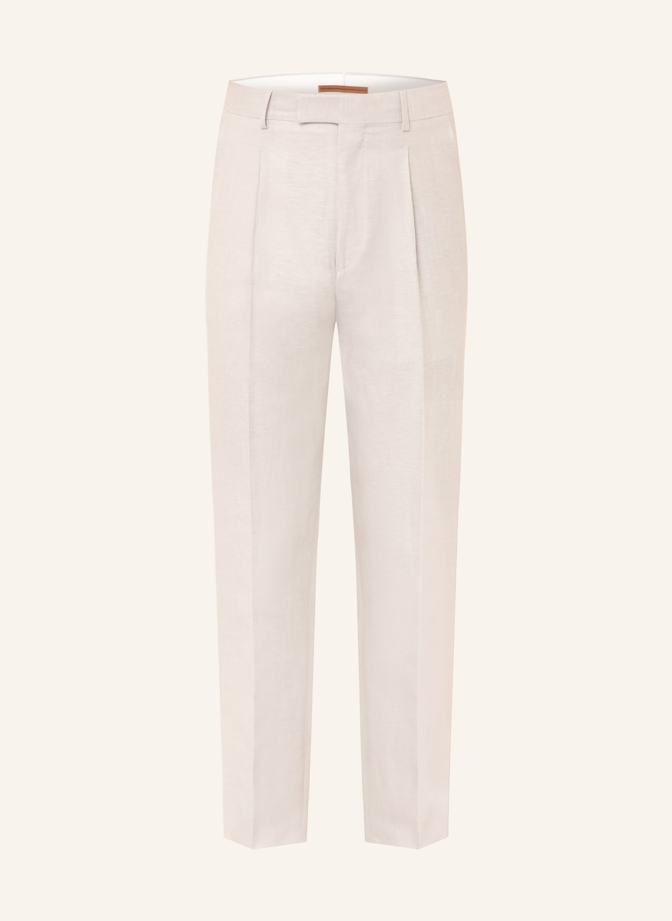 ZEGNA Chino Extra Slim Fit mit Leinen: GRAU