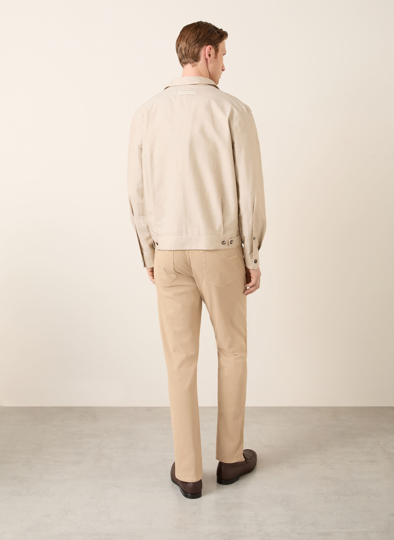 ZEGNA Džíny Slim Fit: 830 BEIGE