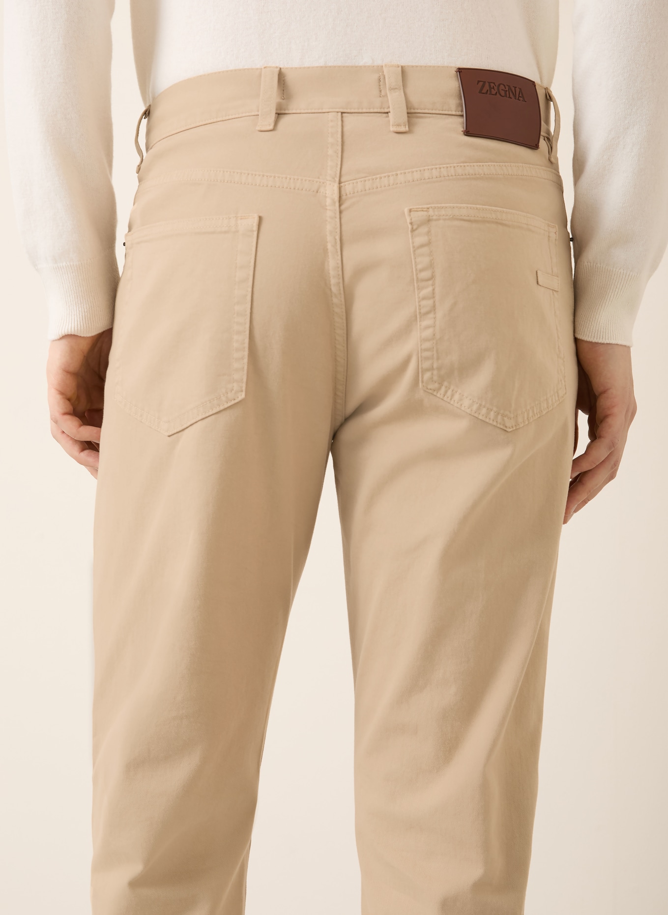 ZEGNA Džíny Slim Fit: 830 BEIGE