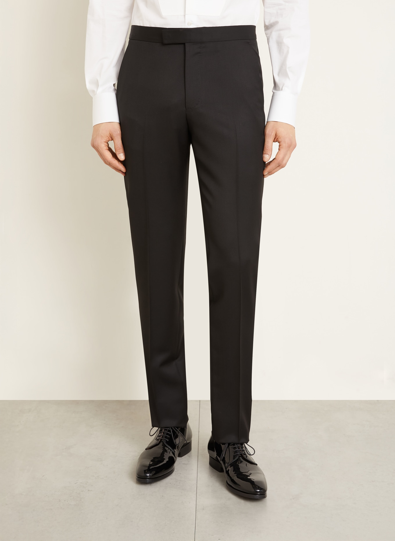 ZEGNA Smoking dopasowany: CZARNY