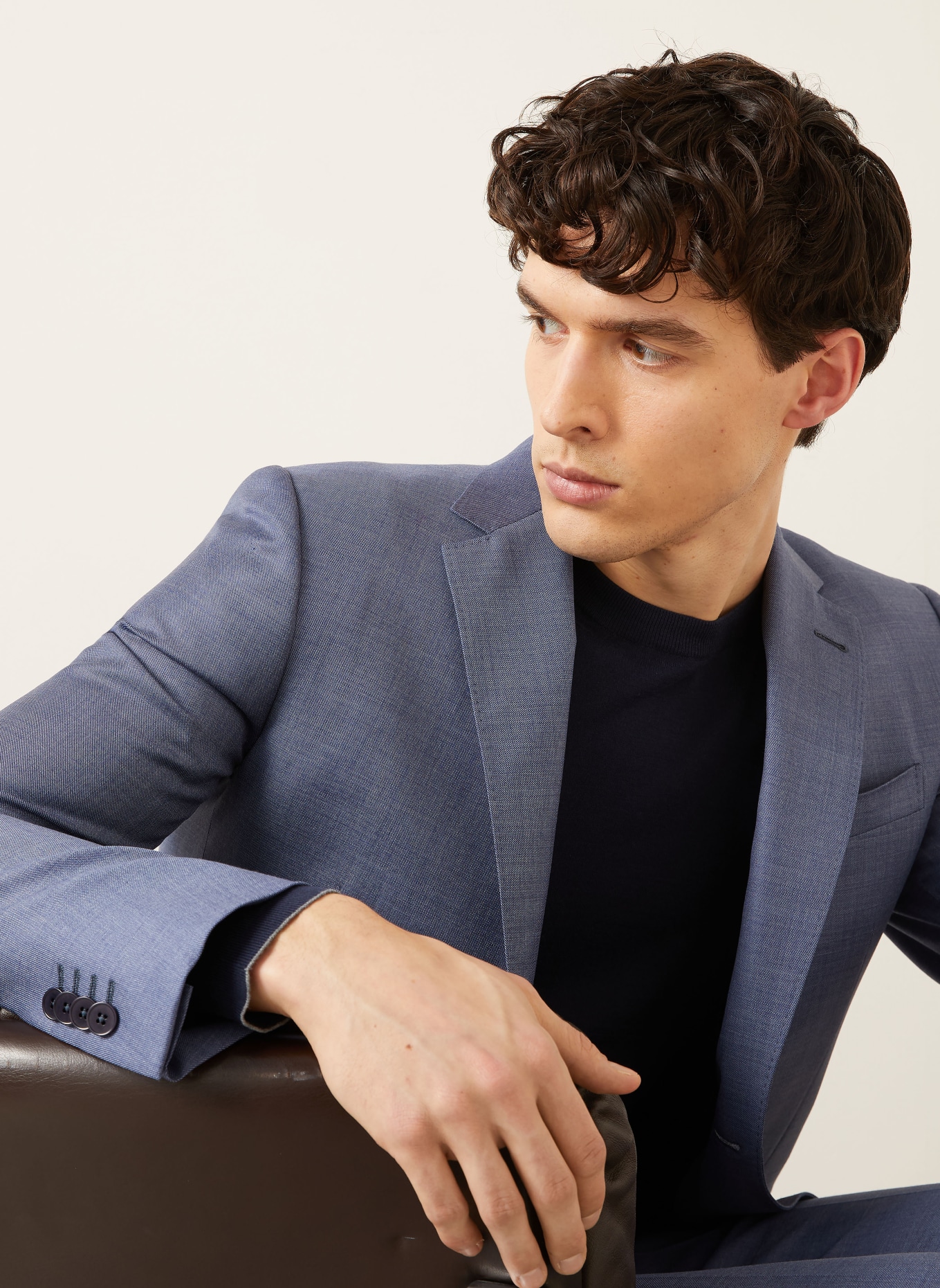 ZEGNA PINPOINT Regular Fit Suit: BLUE